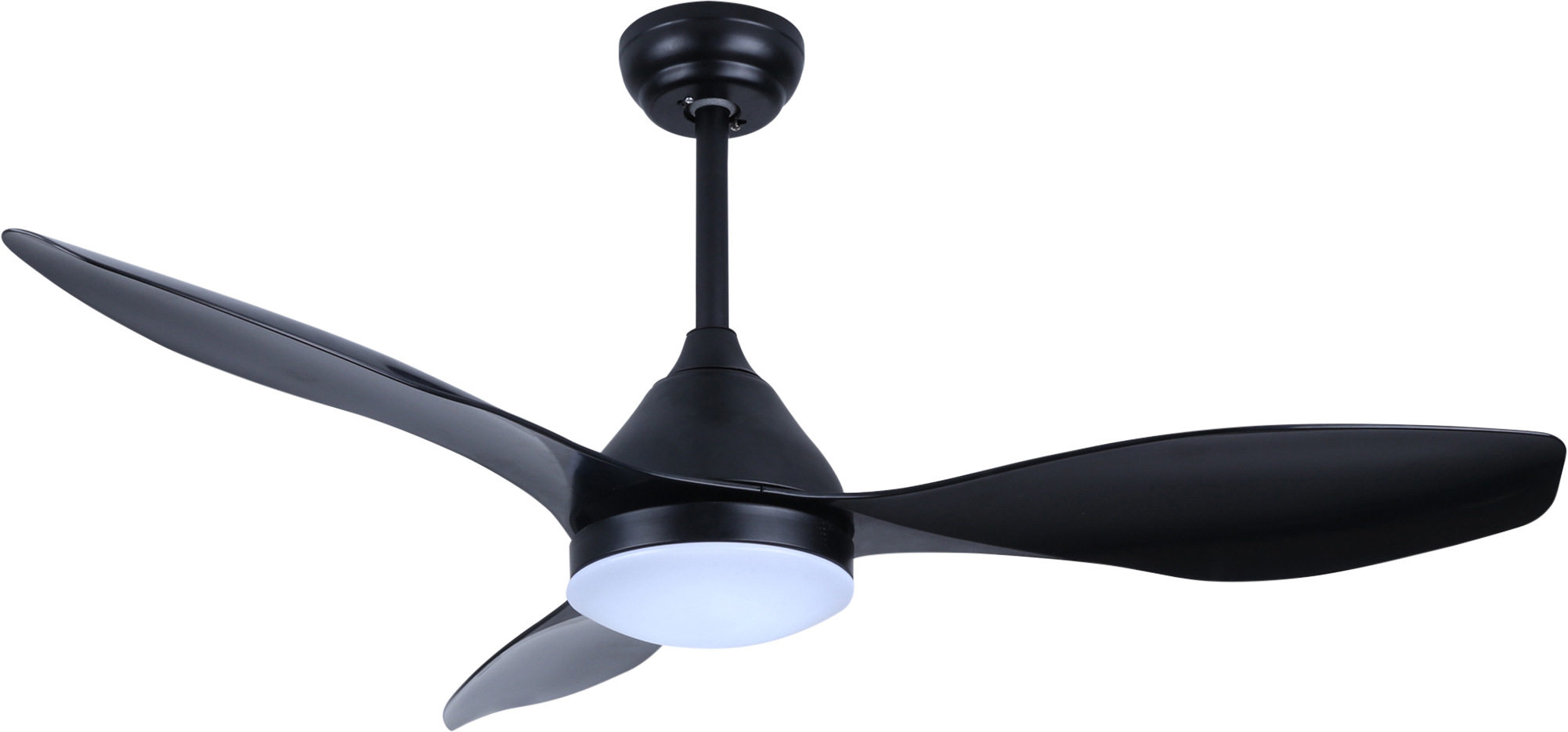 Ventoinha de teto com 3 lâminas DC Cristal Record d122cm preto - 4