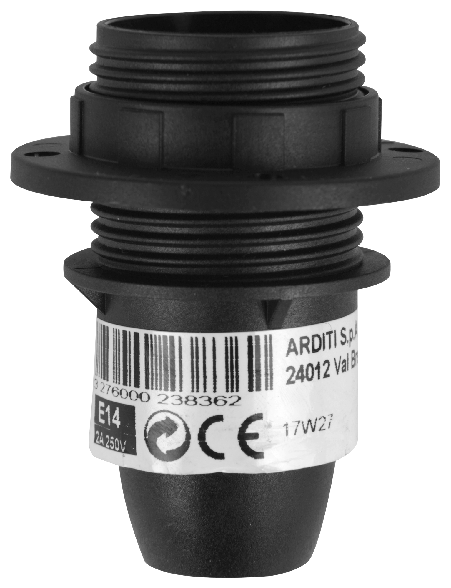 Casquilho e-14 com suporte abajur preto - 5