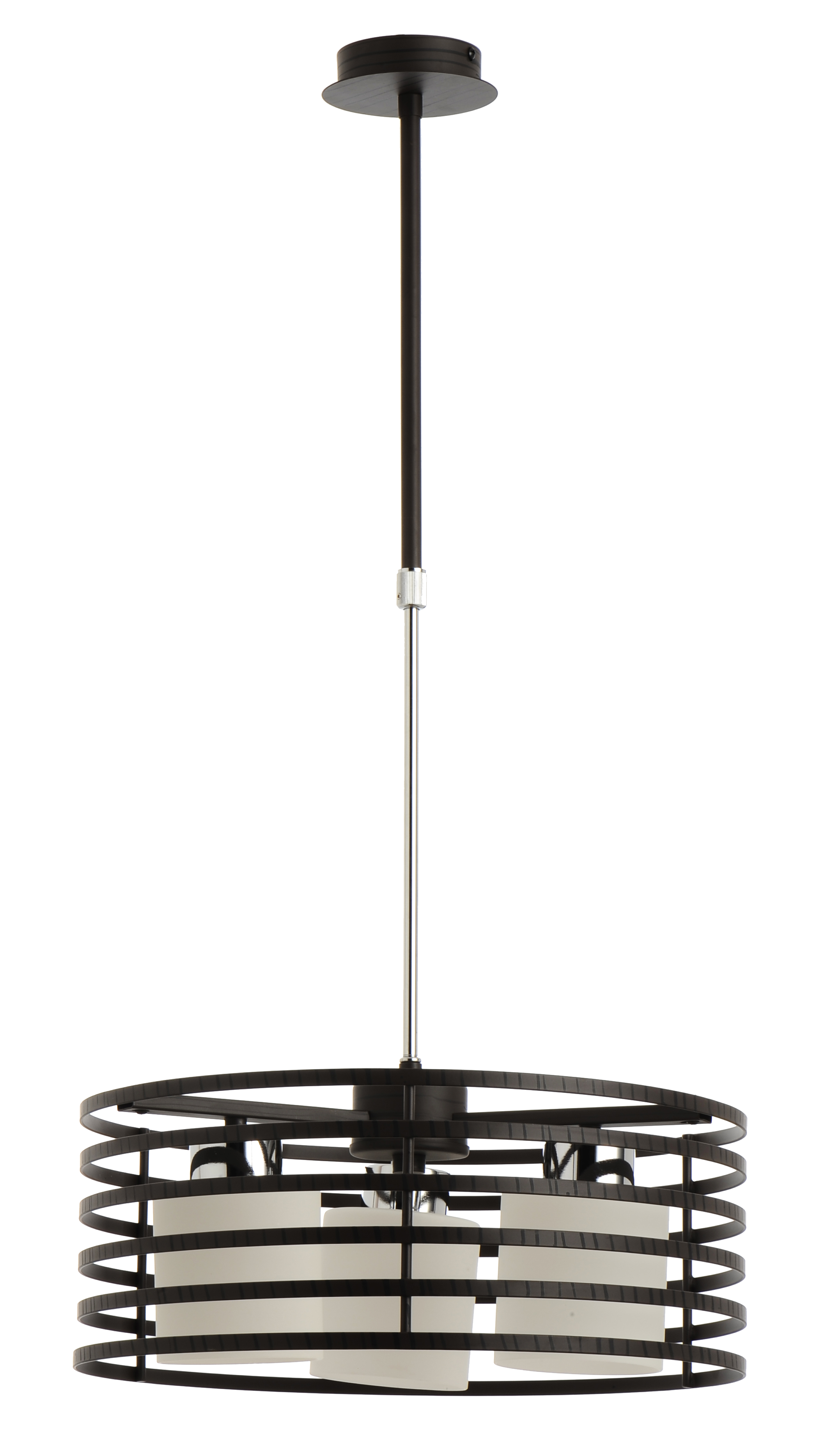 Lámpara de techo cell 3 luces e27 40 cm marrón