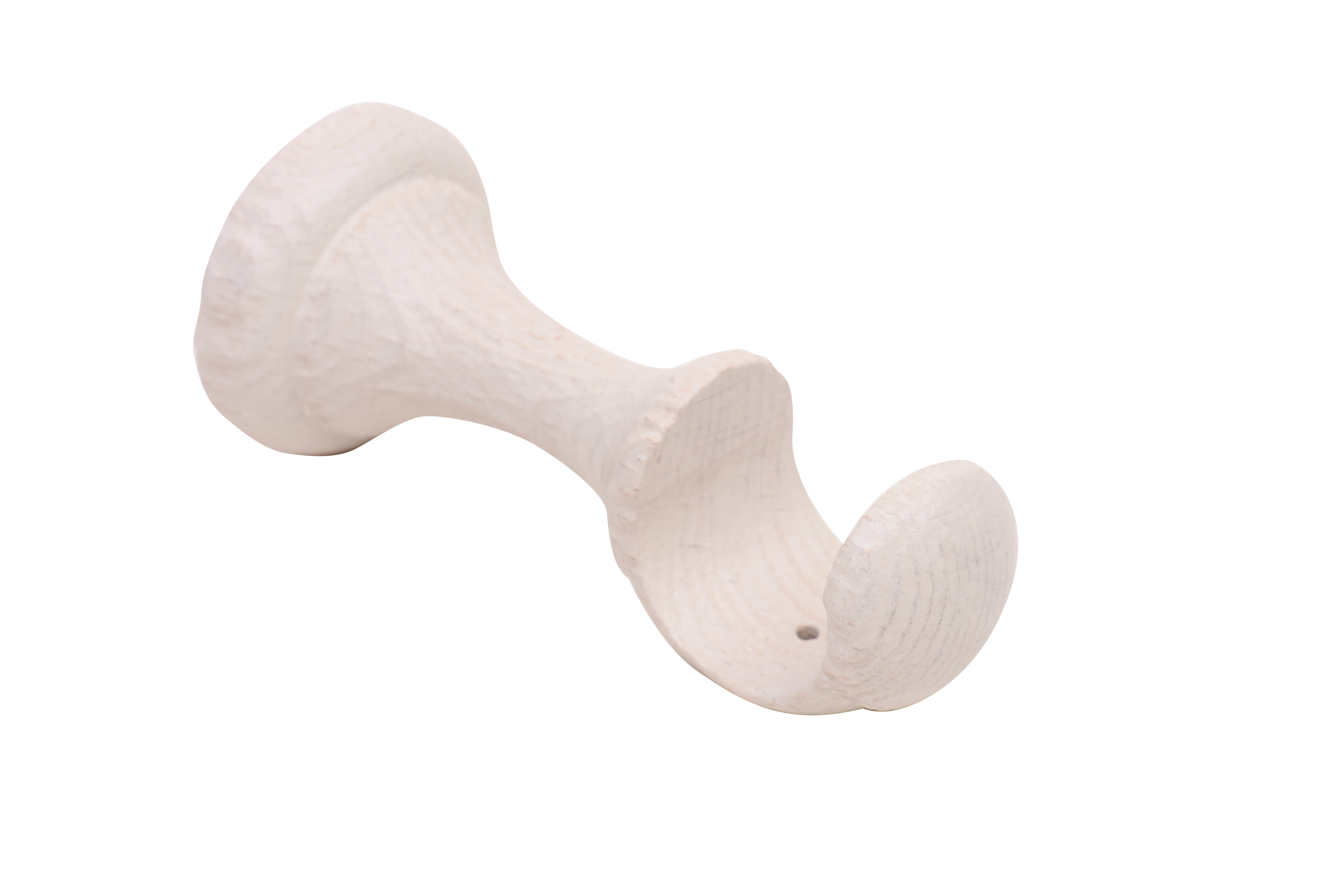 Soporte abierto para barra ø 28 mm blanco decapé