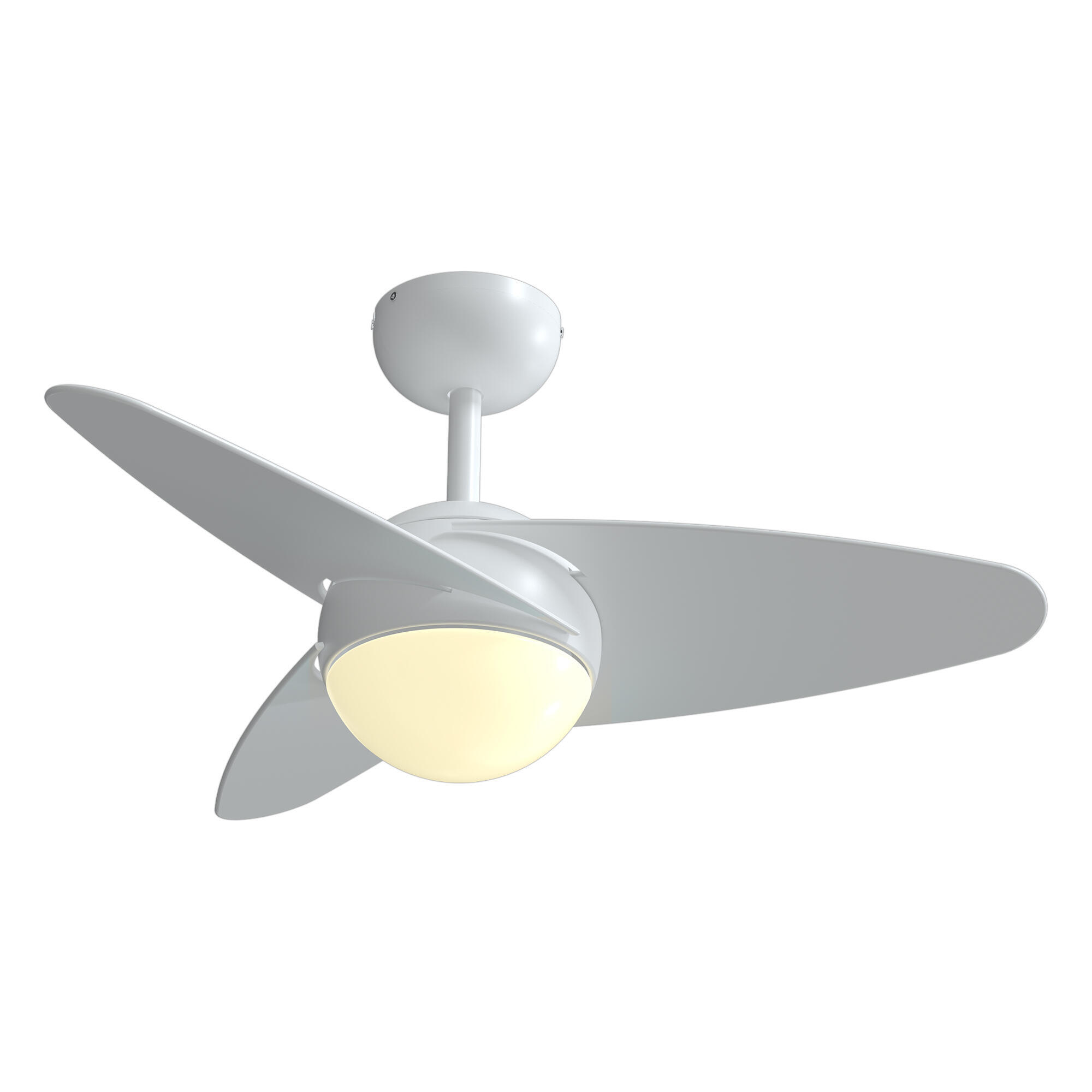 Ventilador de techo con luz motor dc cacela blanco