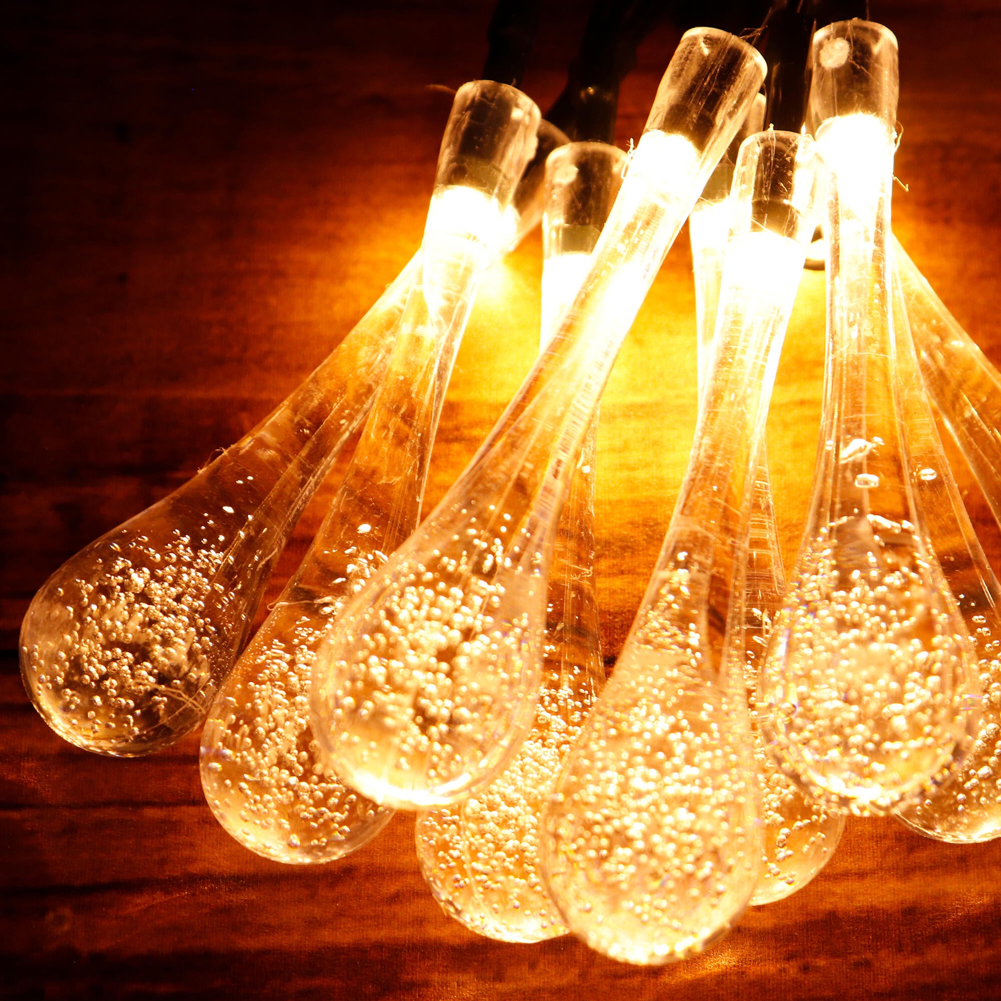 Guirnalda solar exterior LED blanco cálido con sensor crepuscular  Enifwarm IP65 8h. autonomía - 2