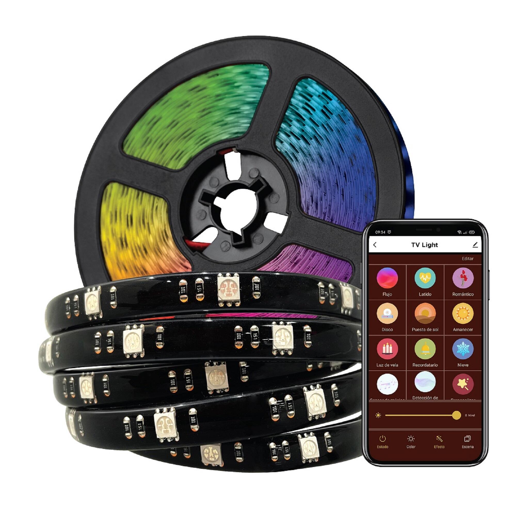 Tira LED Muvit iO TV usb con wifi metros Leroy Merlin