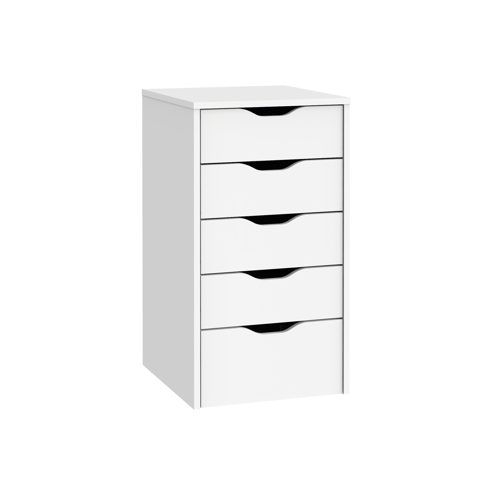 Cajonera con 5 cajones eko en blanco de 71x40x43