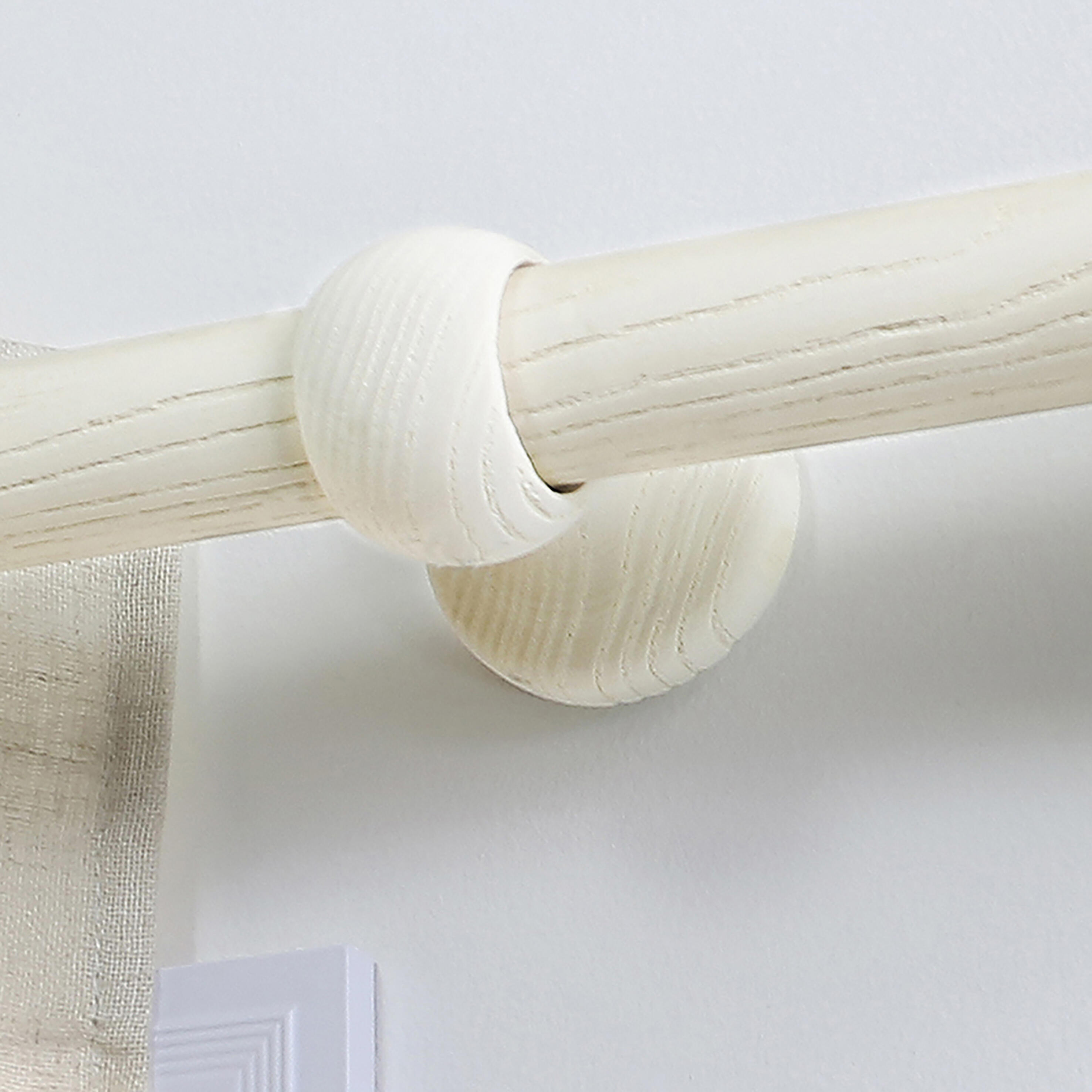 1 Soporte a techo MOBOIS para barra diámetro 28 mm Bohème madera fresno nogal blanqueado fijo 5 cm - 3