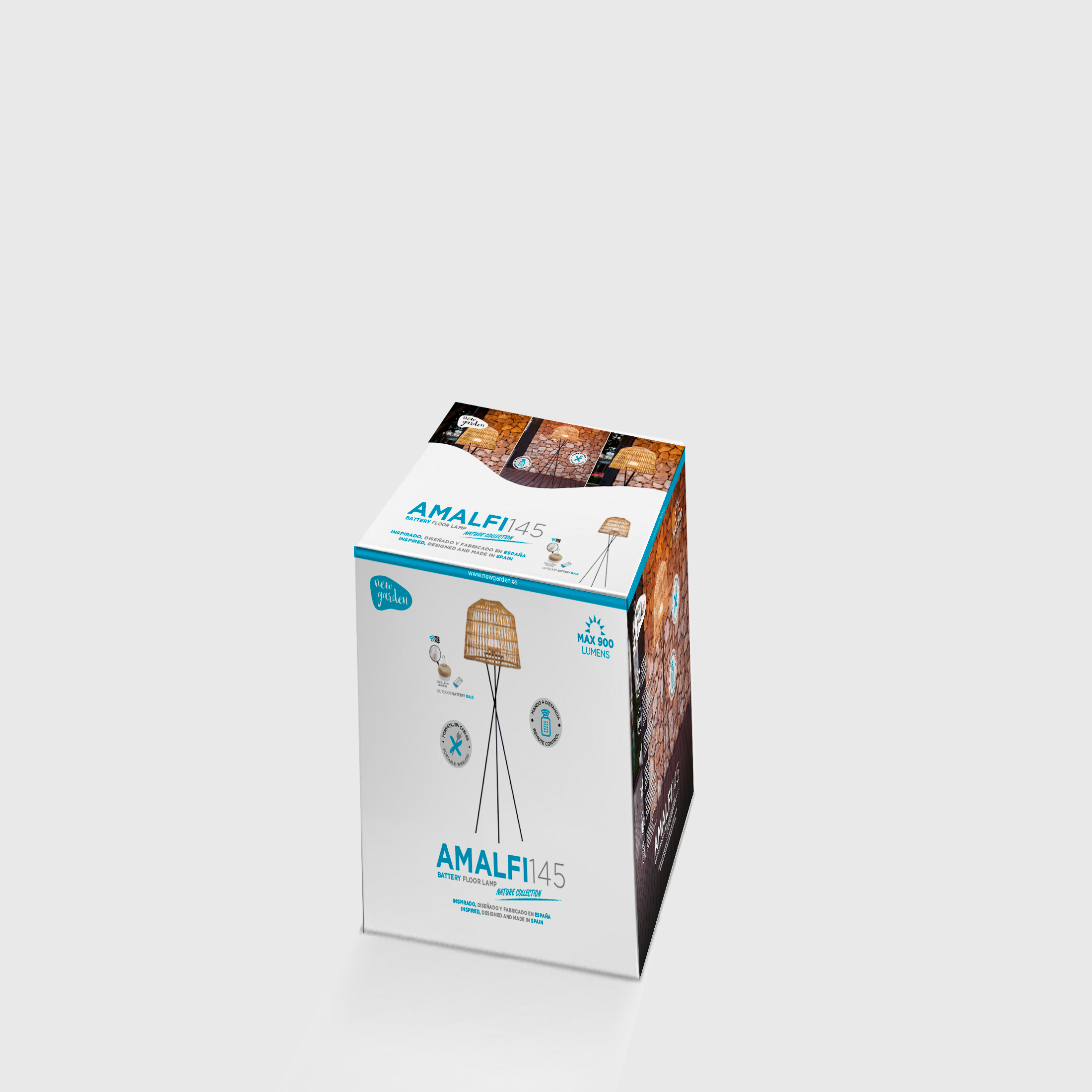 Lampada da esterno senza fili AMALFI 145 BATTERY beige , luce bianco caldo IP54 NEWGARDEN - 11