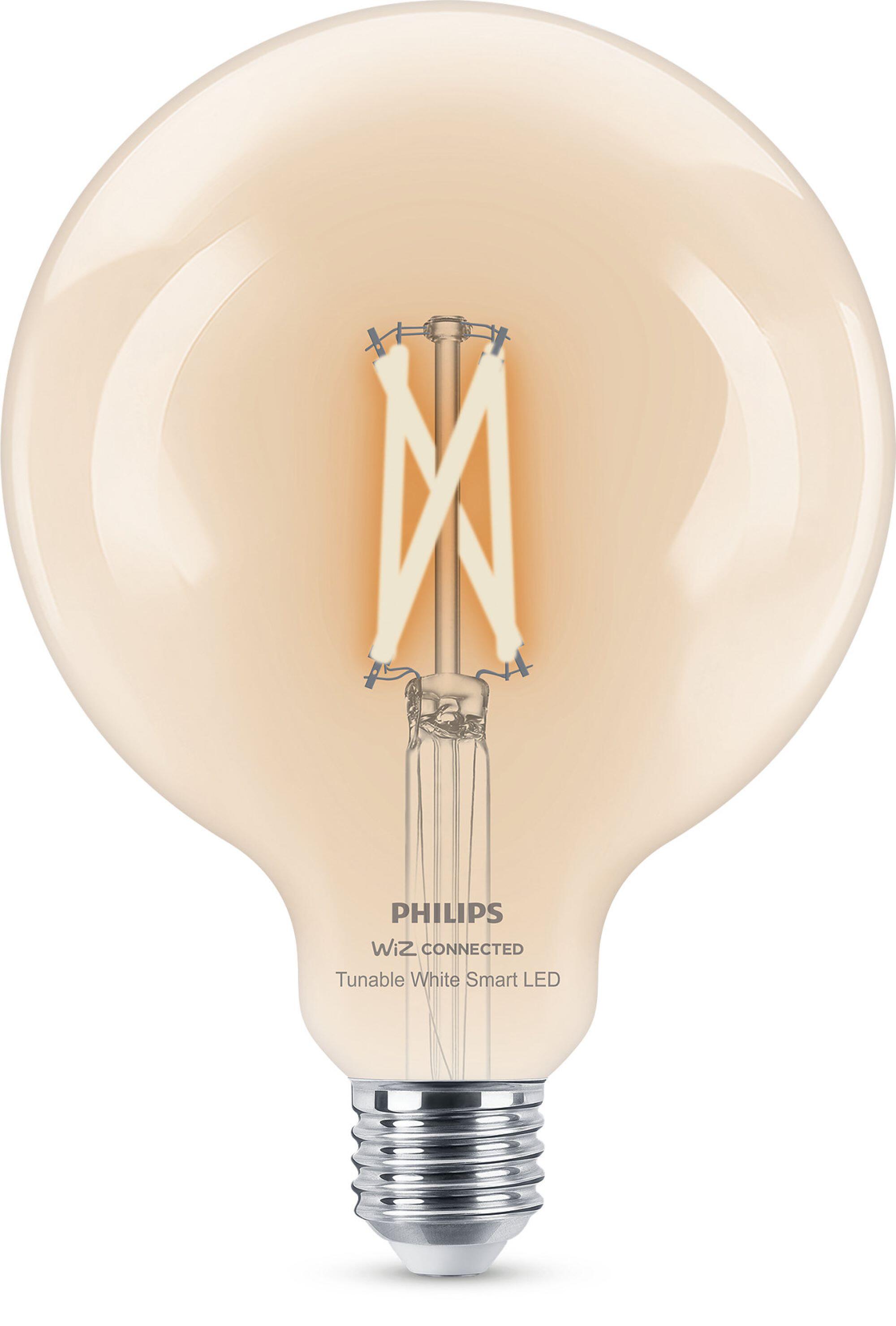 Bombilla LED E27 inteligente compatible con WIZ forma globo 806 lúmenes 7W CCT 2700-6500K CRI>90 alta reproducción cromática clase energética E - 2