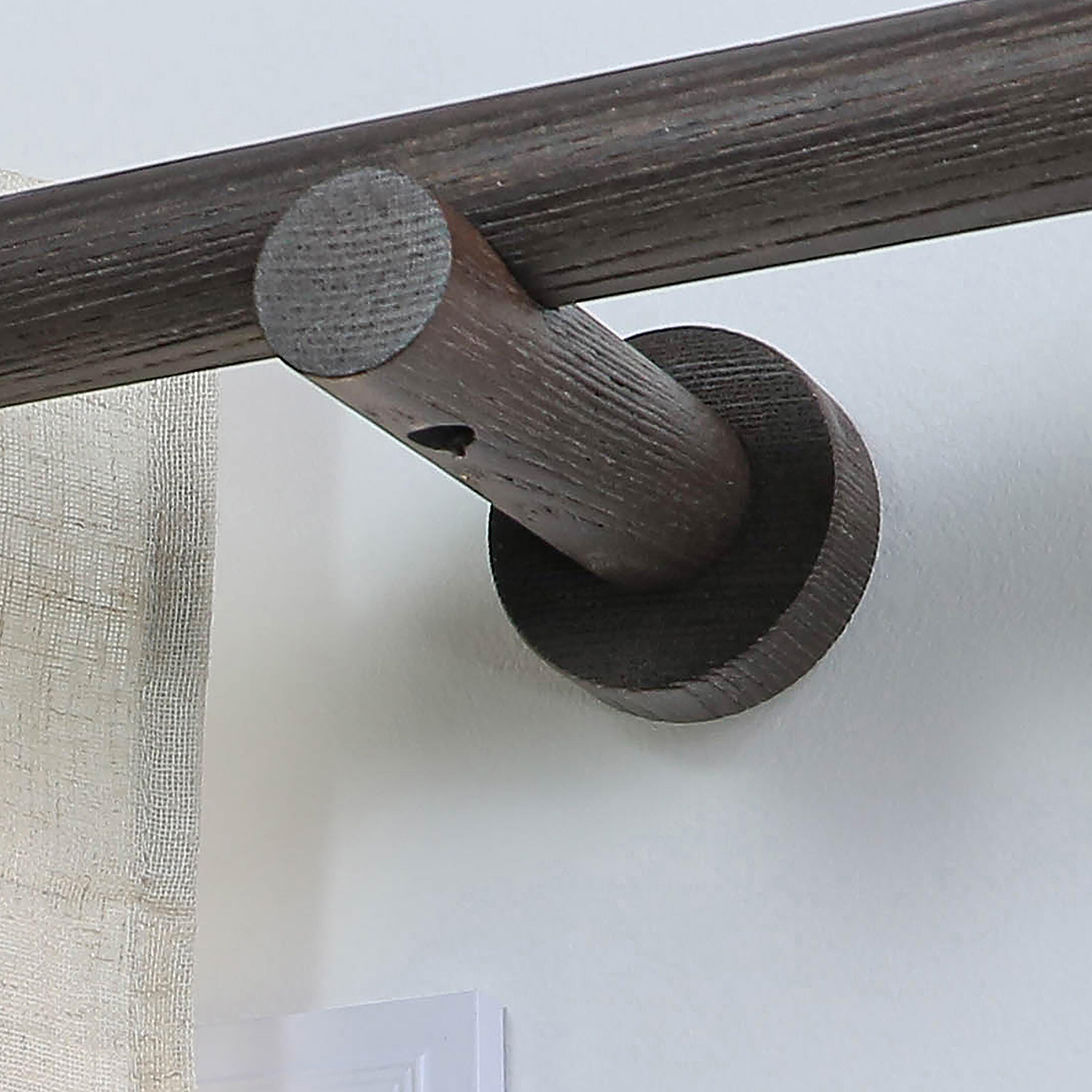 1 Soporte techo pared para barra diámetro 28 mm Bohème MOBOIS madera fijo 8 cm - 3