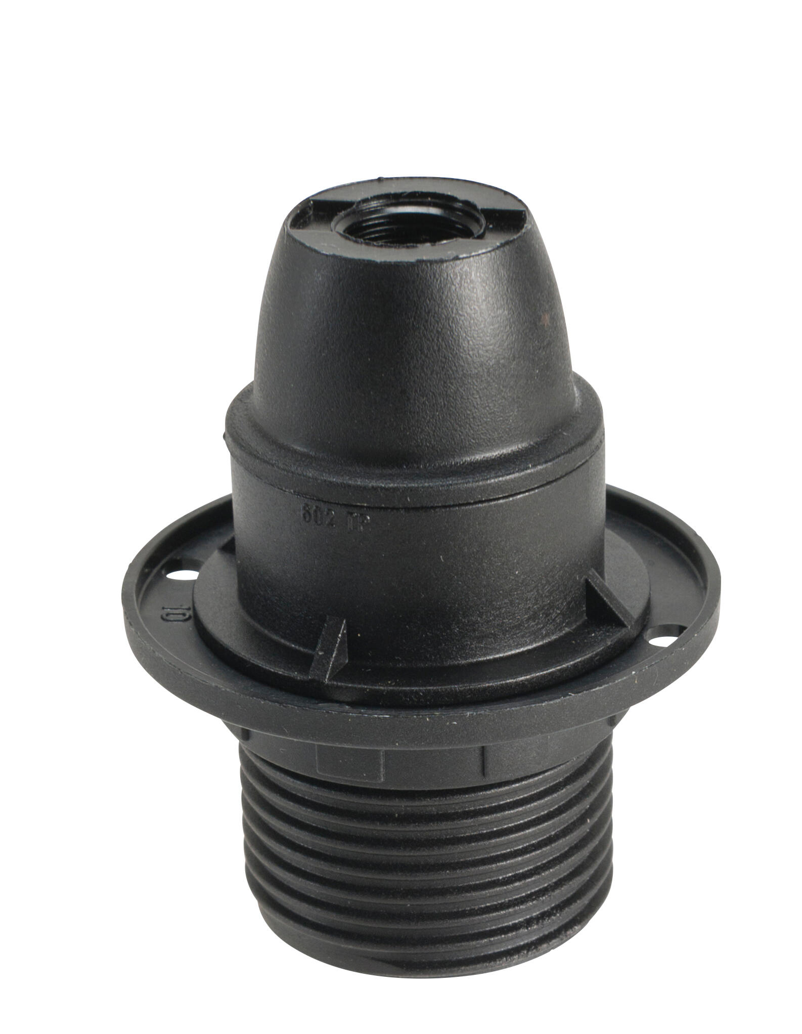 Casquilho e-14 com suporte abajur preto - 3