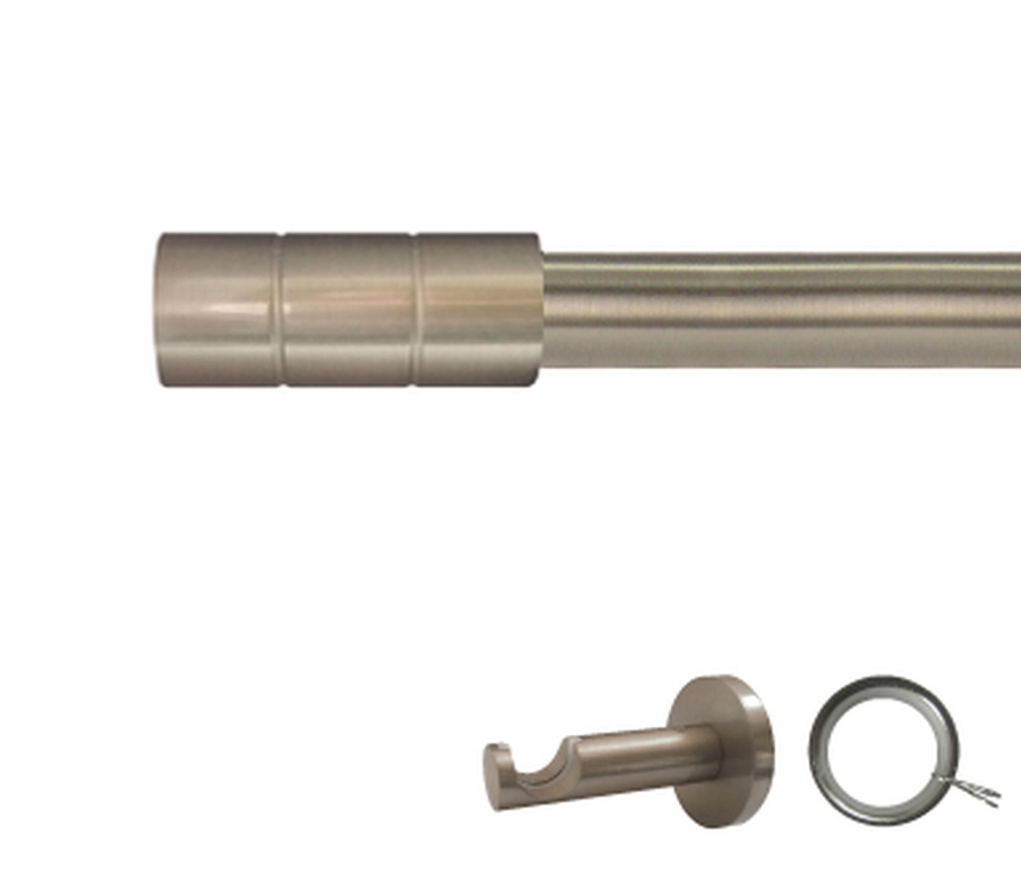 Kit barra metal ø 20mm pipe azero de 150cm c/anillas pared