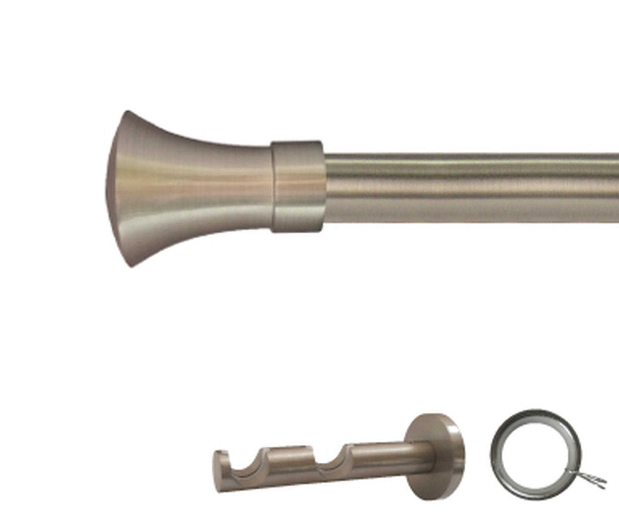 Kit 2 barras metal ø 20mm meta azero 250cm c/anillas pared