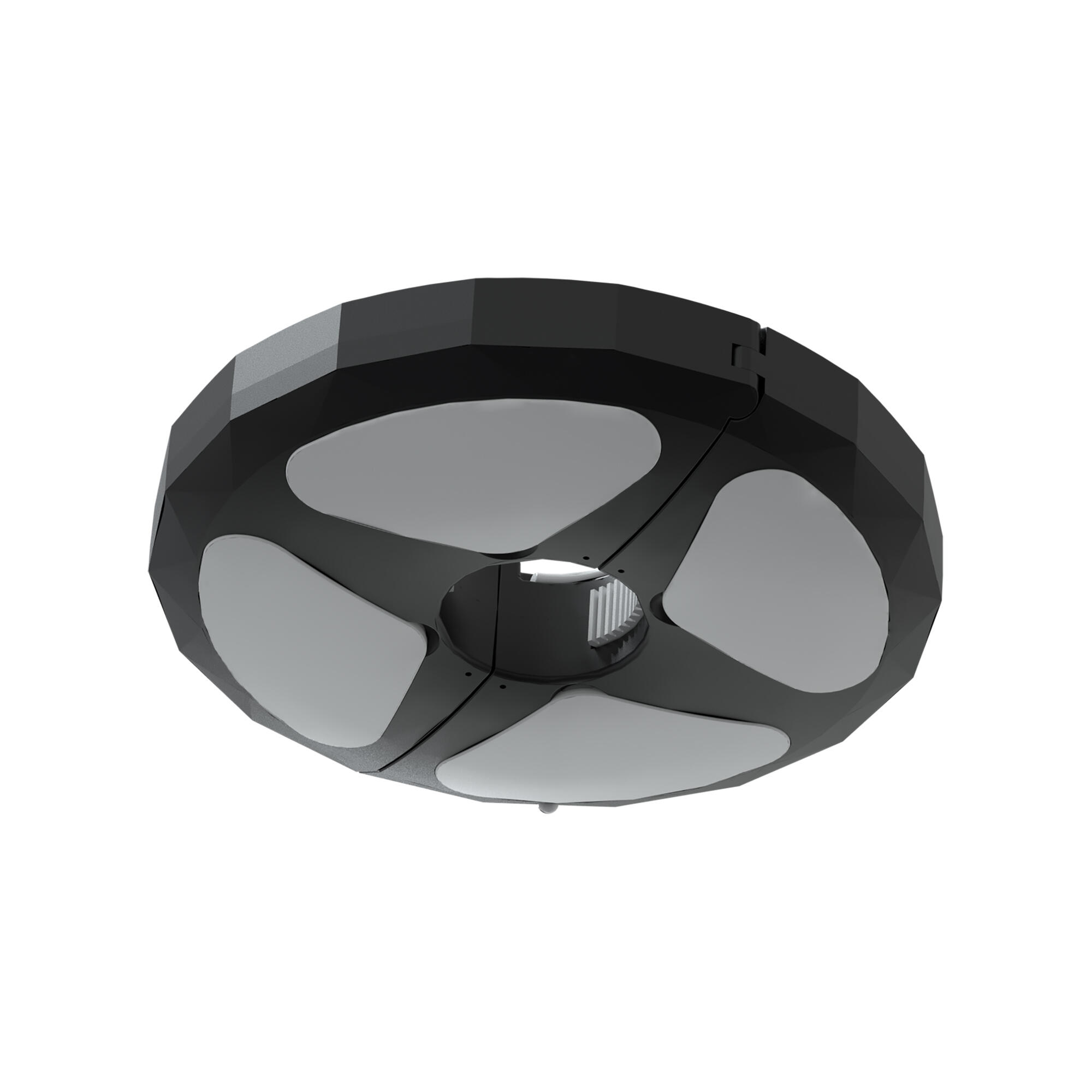 Lámpara de suspensión solar exterior luz LED blanco frío HORUS negro con sensor crepuscular IP44 - 5