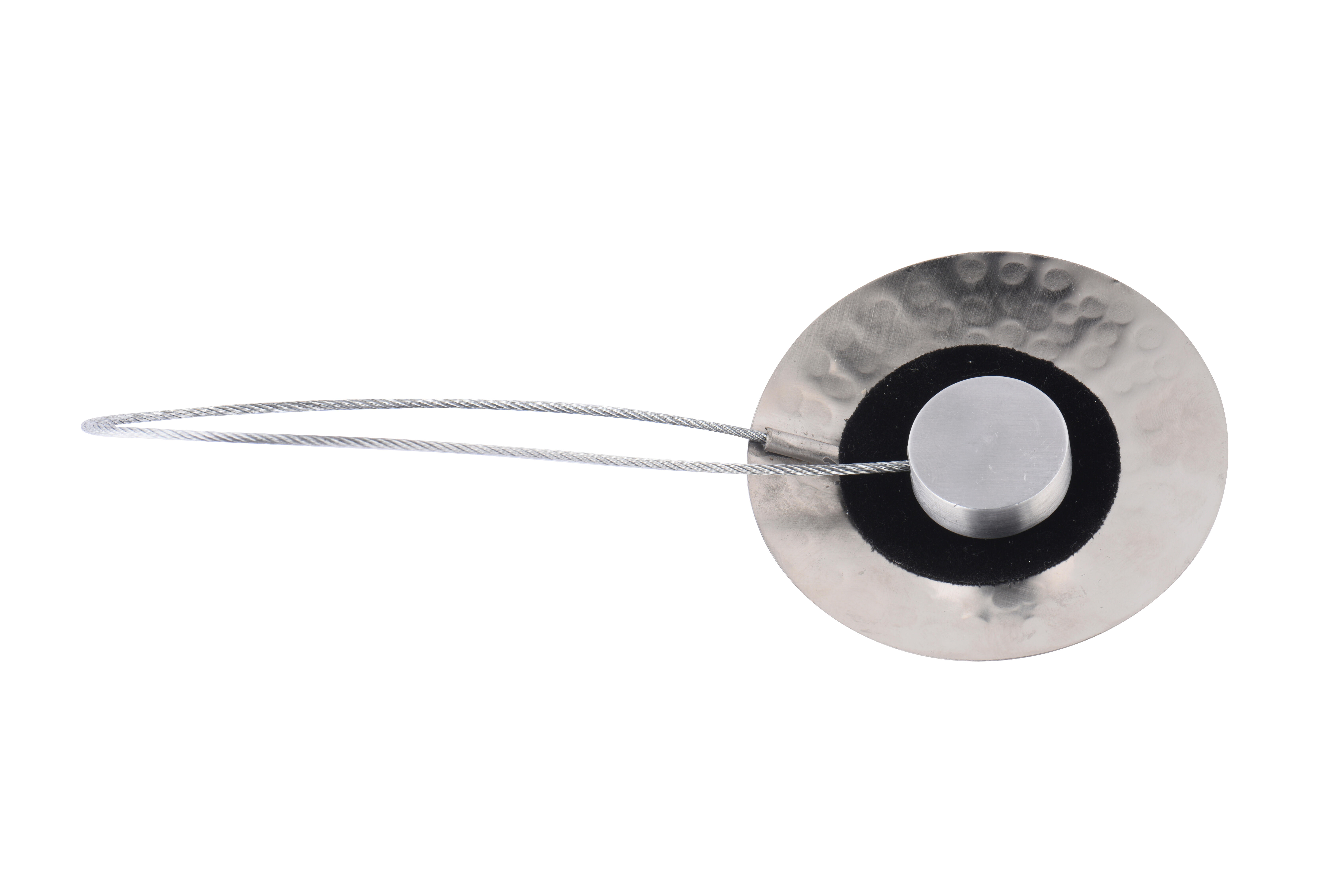 Abrazadera magnética disco cromo mate