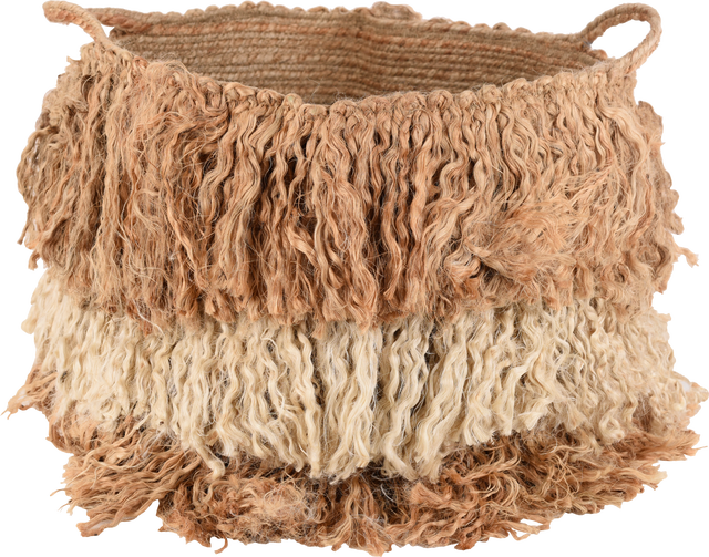 Cesta decorativa BASKET FORMENTERA yute 30x37x30 cm