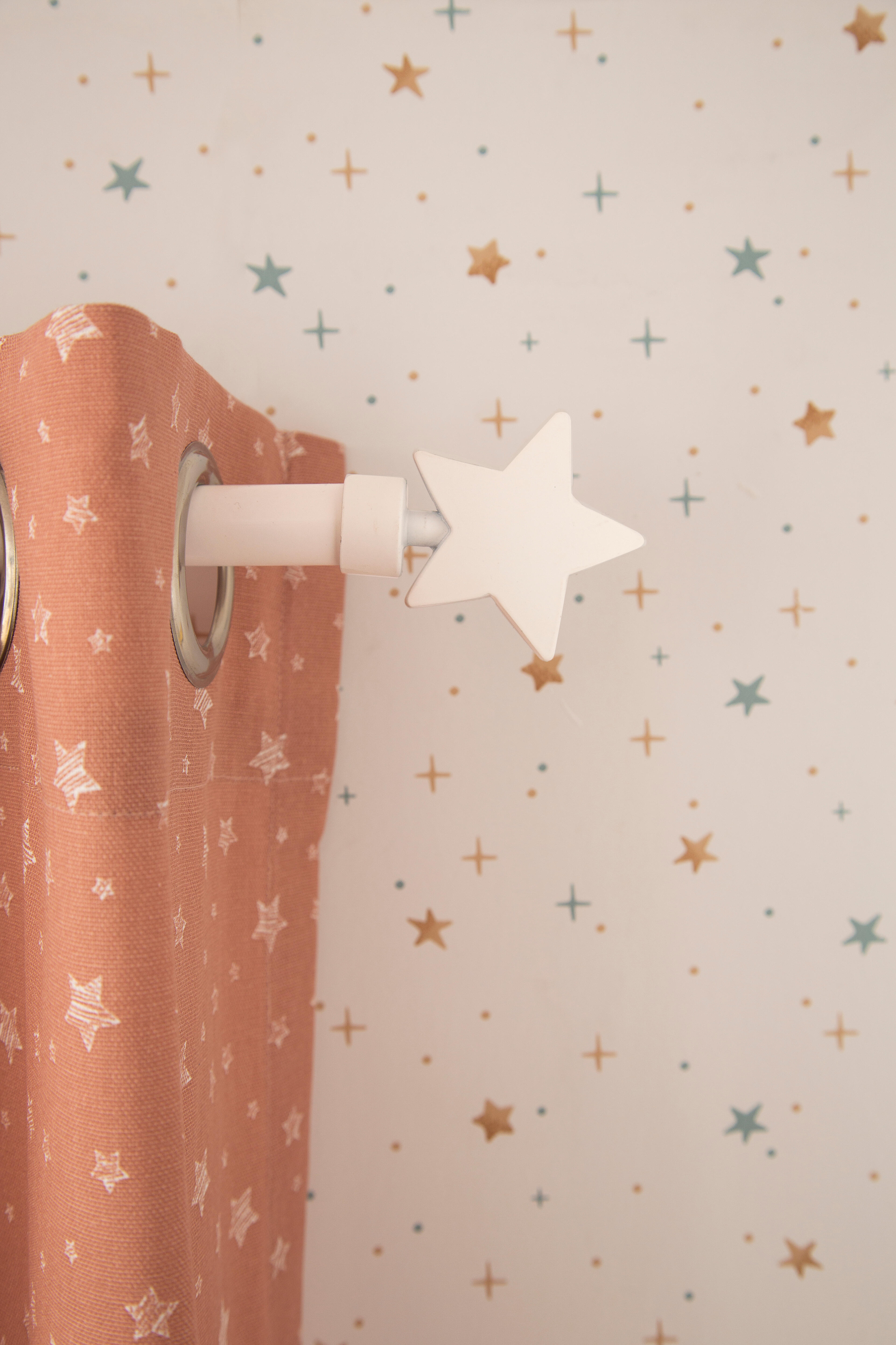 2 terminais para varão de cortina D20mm alumínio easyfix Inspire branco - 10