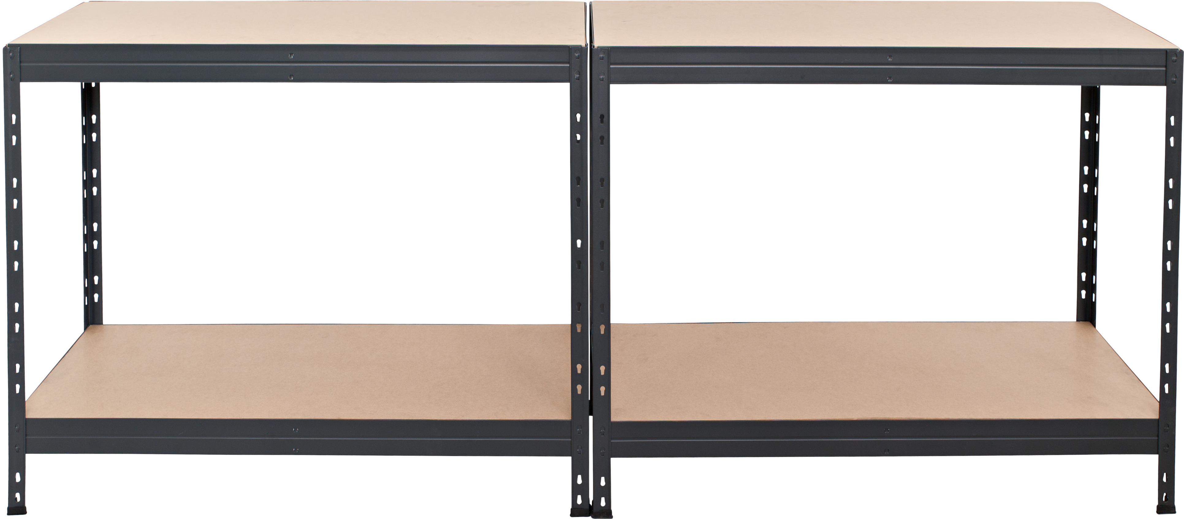 Estante metálica preto 4 prateleiras MDF 90x45x180 cm 360 kg Ar Shelving - 2