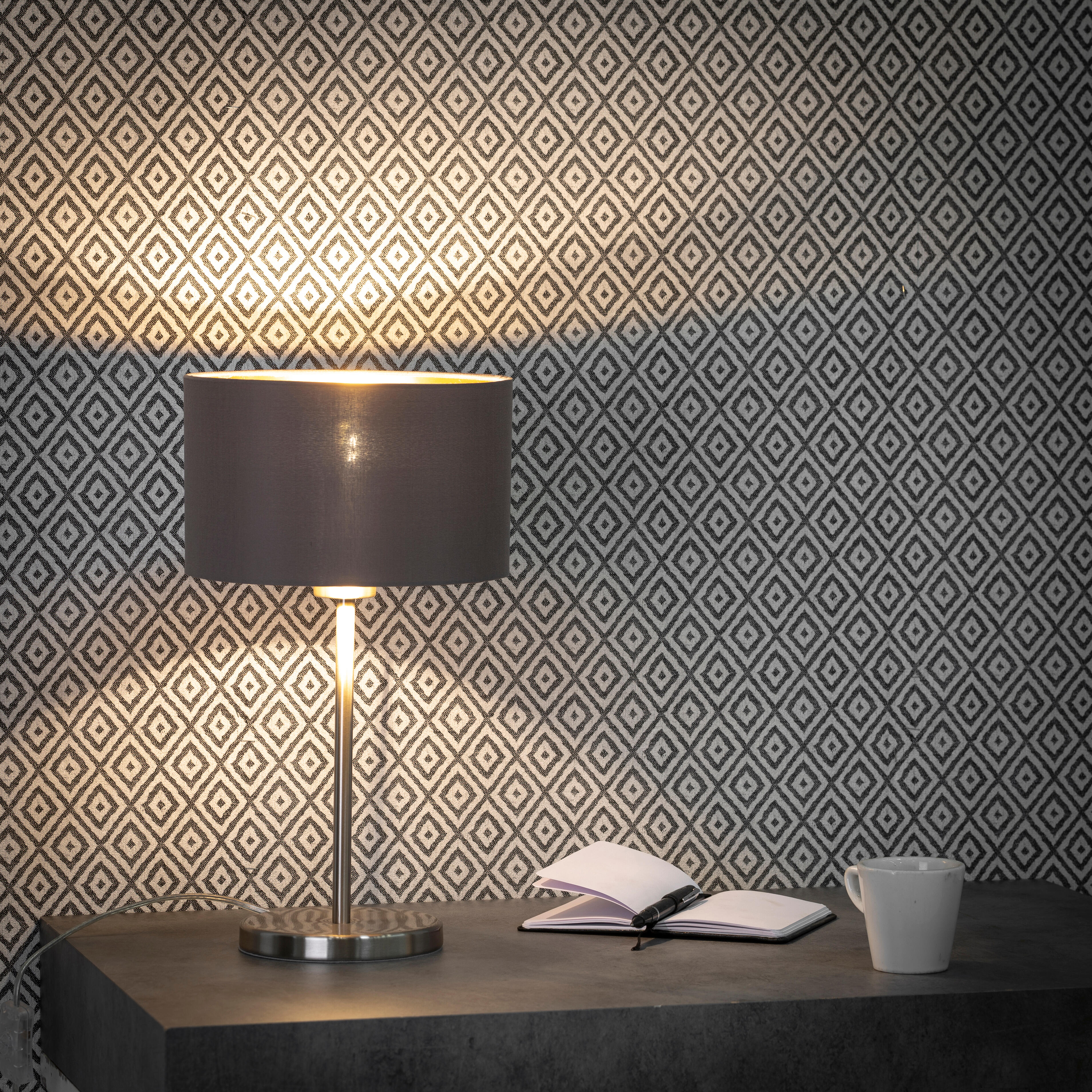 Candeeiro de mesa MASERLO C/PÉ CASTANHO - 4