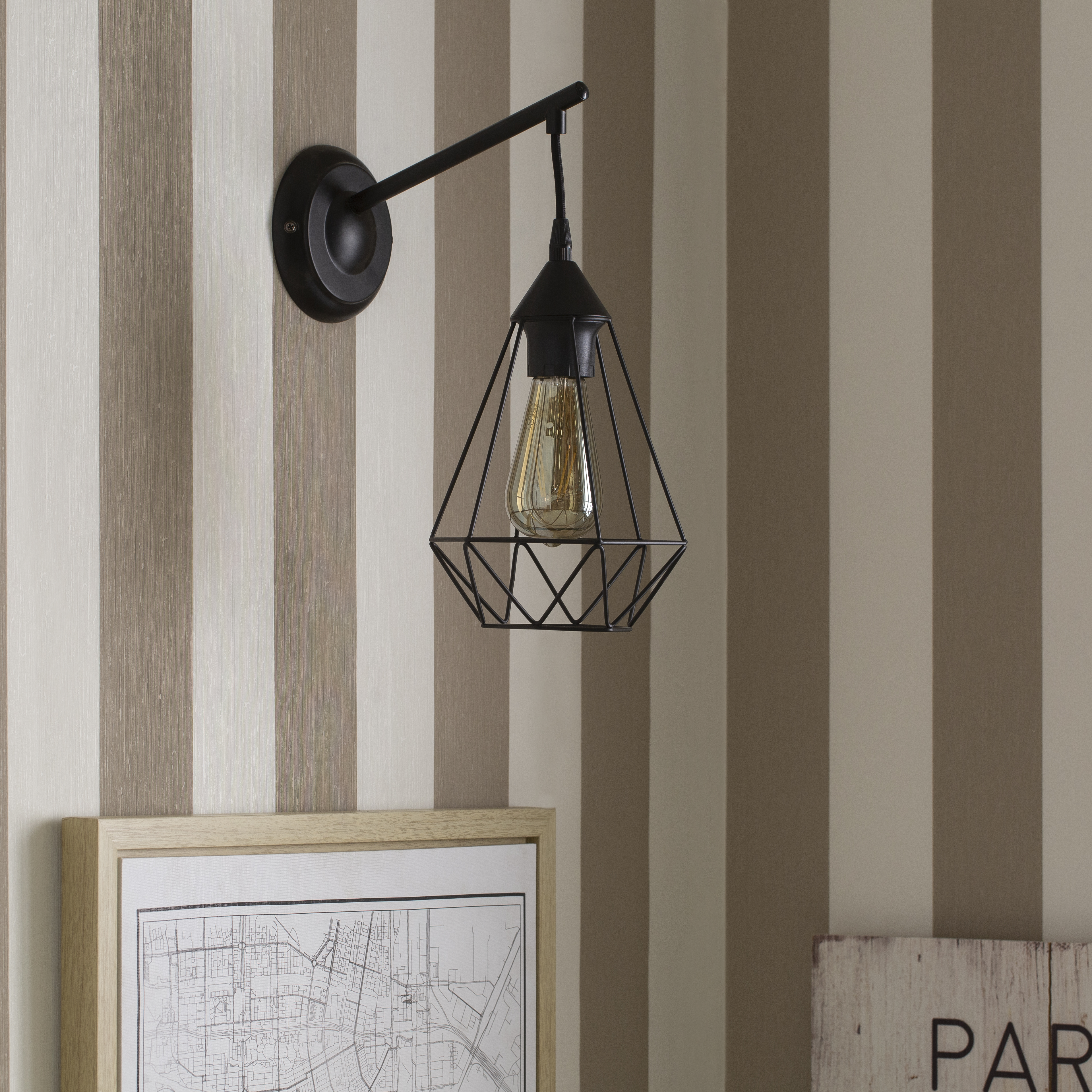 Candeeiro de parede INSPIRE BYRON PRETO - 5