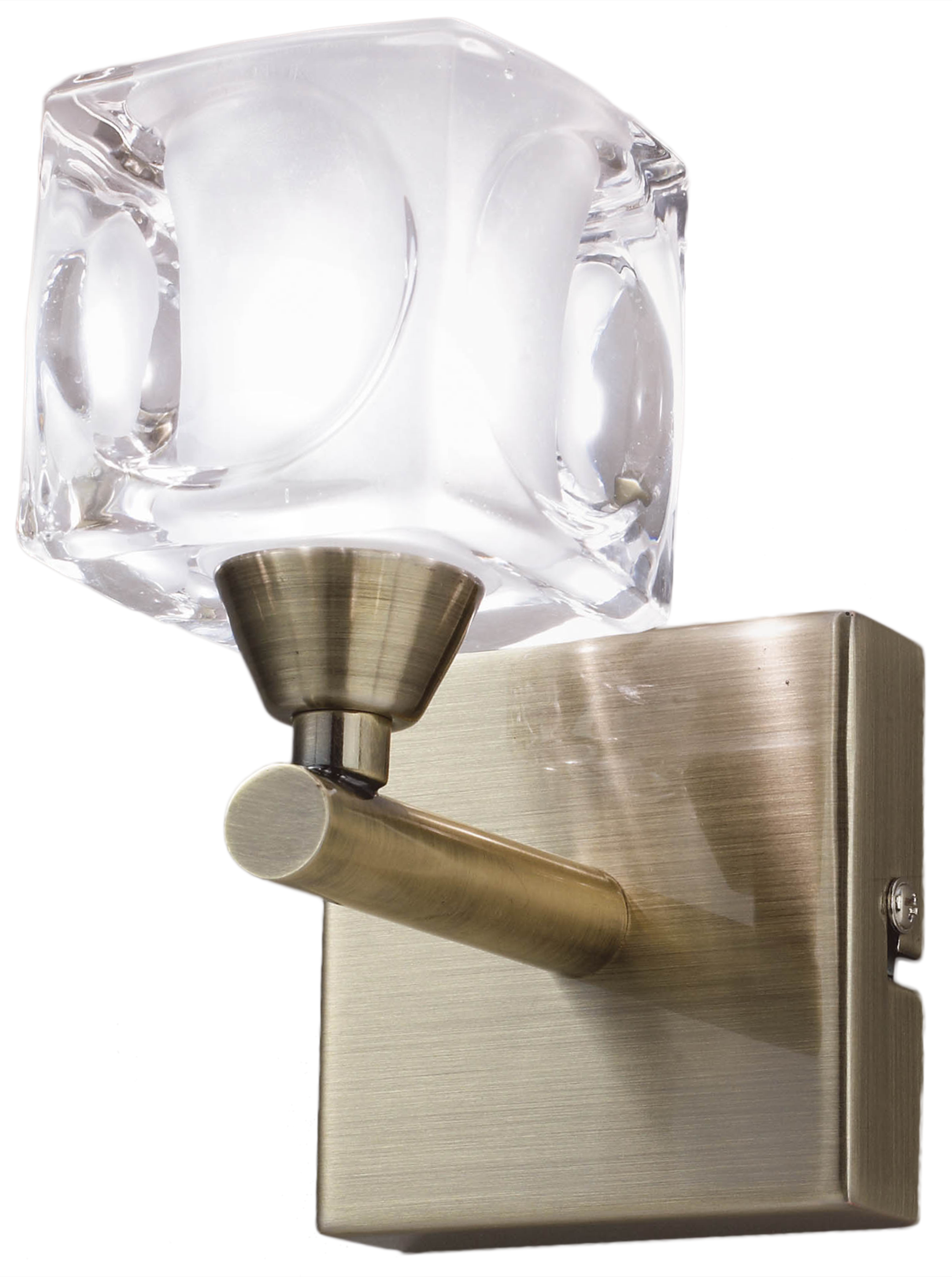 Aplique cuadrax latón