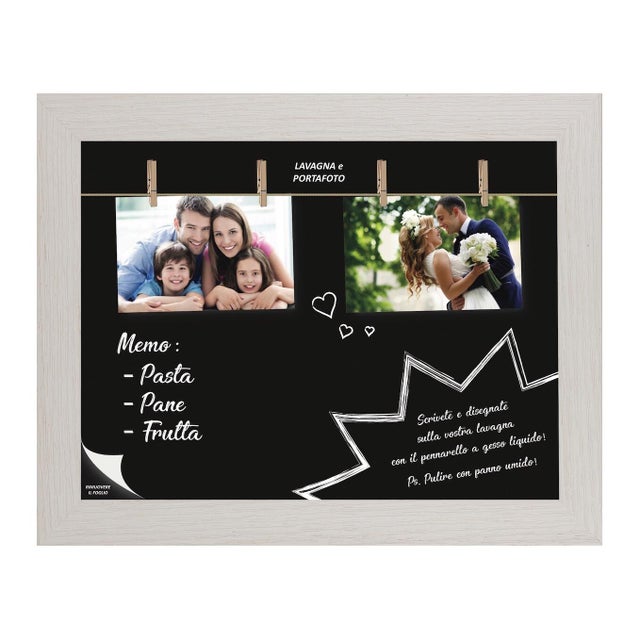 Lavagna Magnetica Con Gessetti E Cancellino - 38x30 Cm, Ideale Per Casa E Ufficio - Foto 11