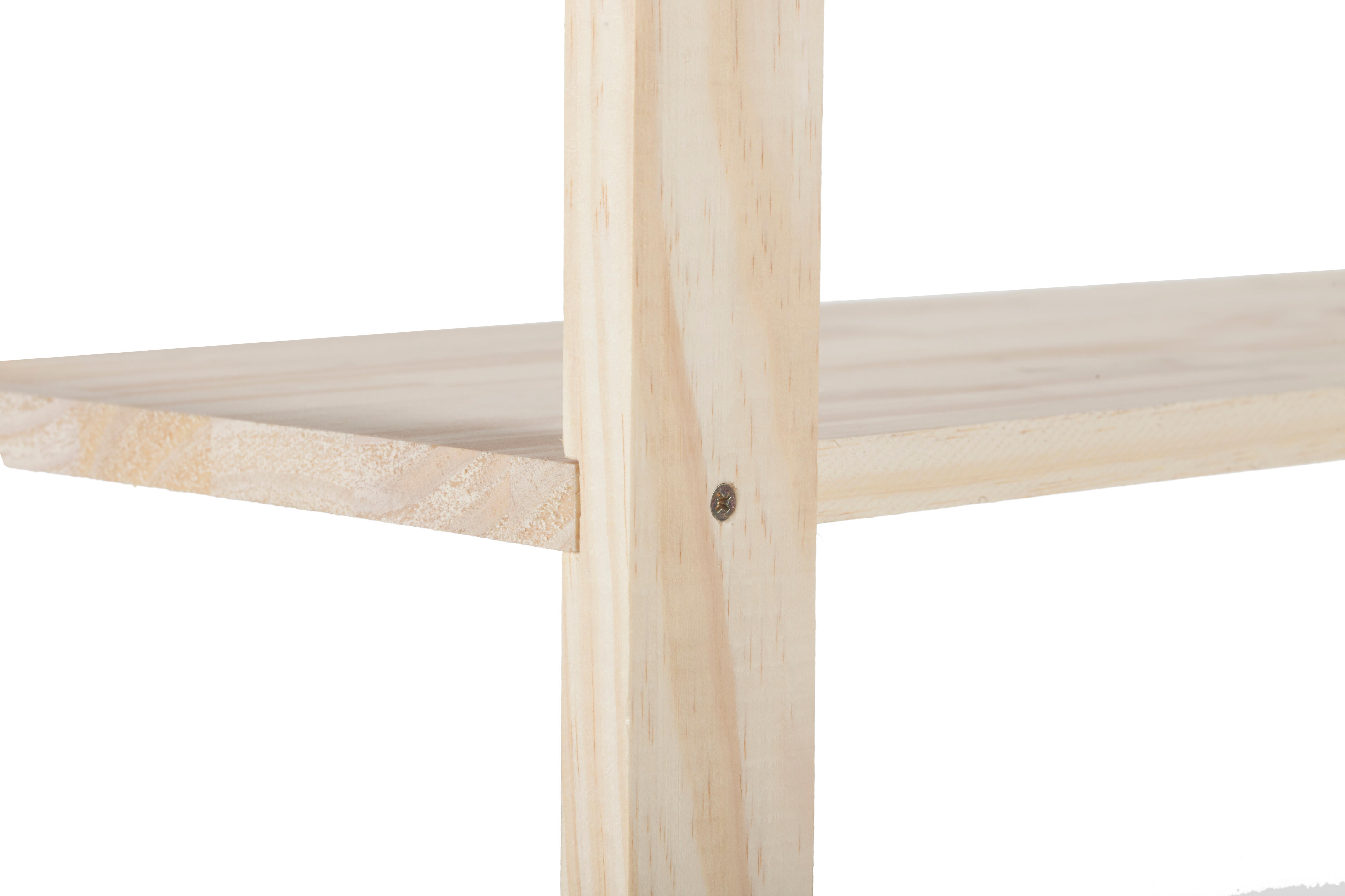 Estantería de madera de pino macizo con 5 baldas 170x65x28cm 150 Kg - 14