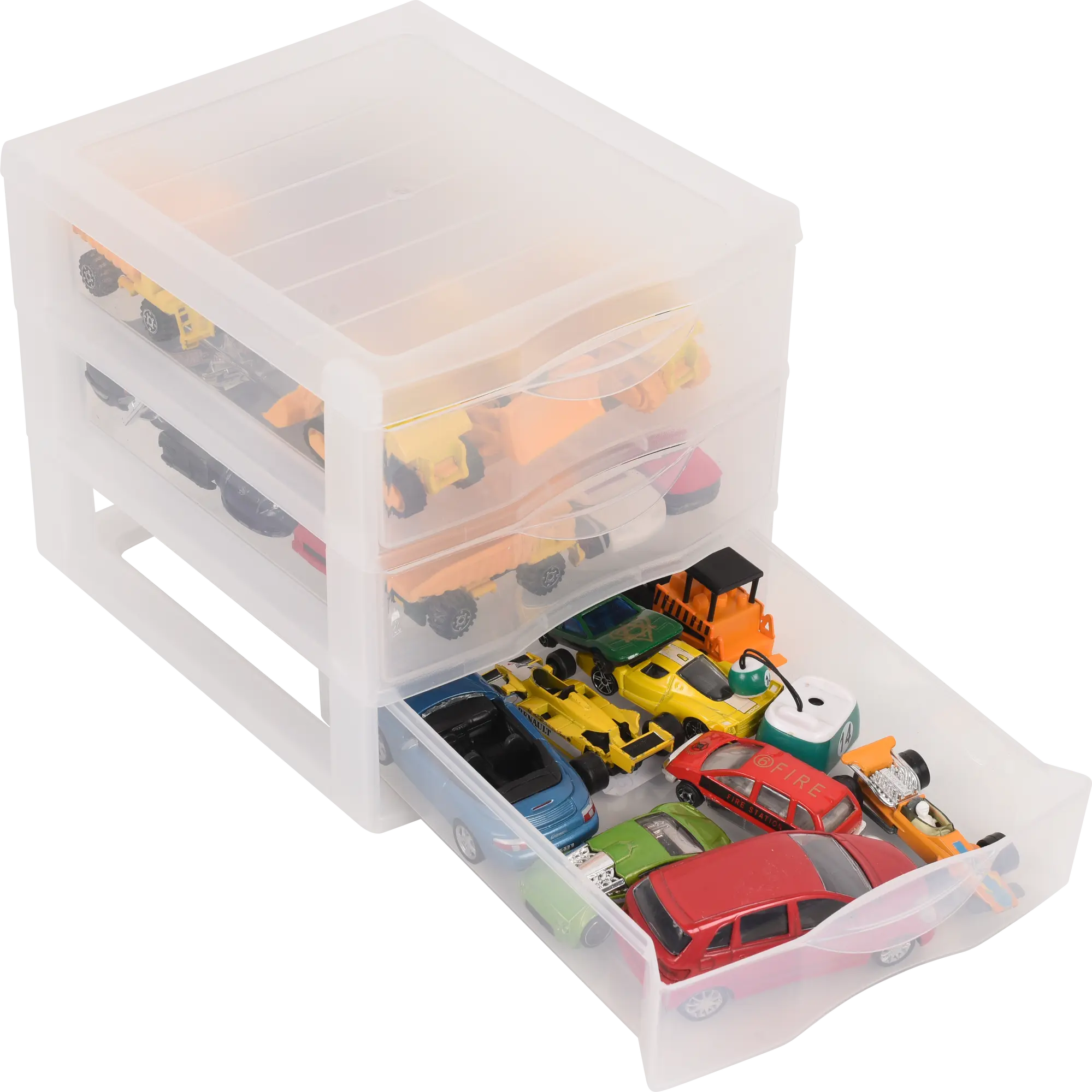 Bloco de gavetas ORGAMIX TRANSPARENTE 17X21X18 CM - 12