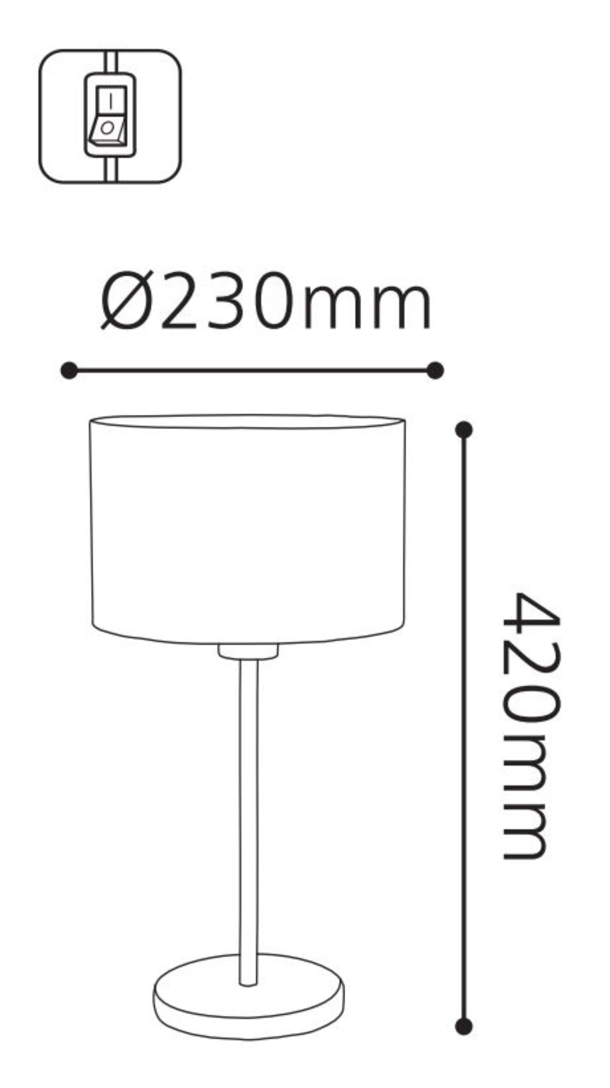 Candeeiro de mesa MASERLO C/PÉ CASTANHO - 8