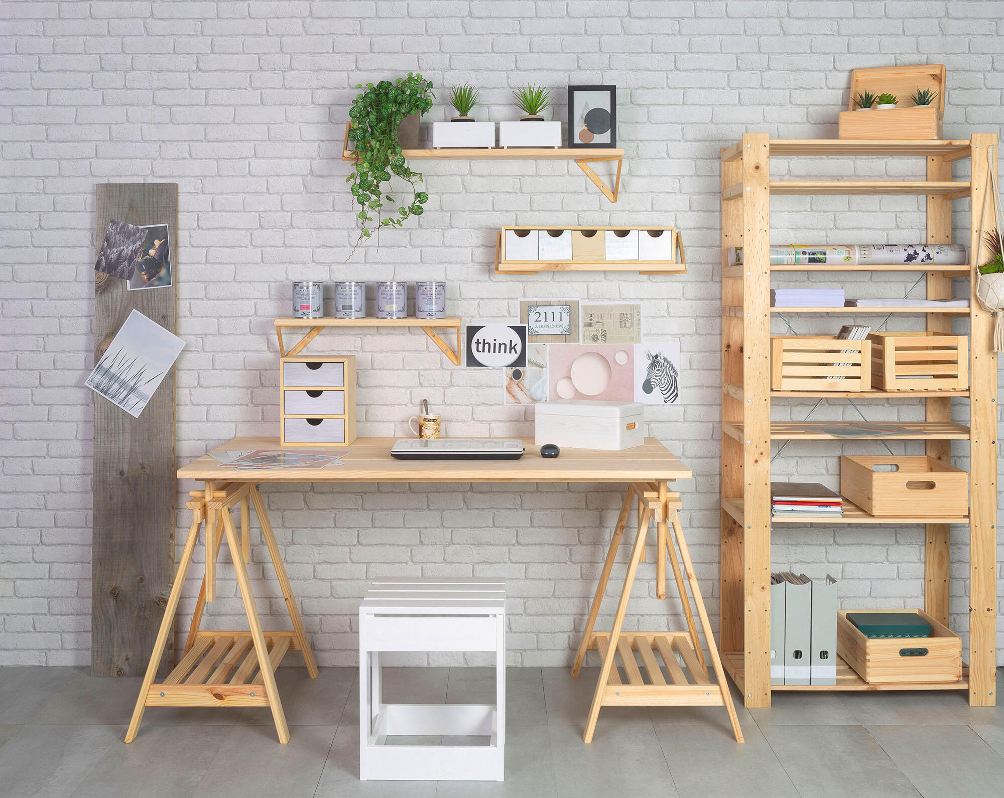 Cassettiera a colonna con 3 cassetti 3 cassetti, L 21 x P 20 x H 28 cm beige - 5