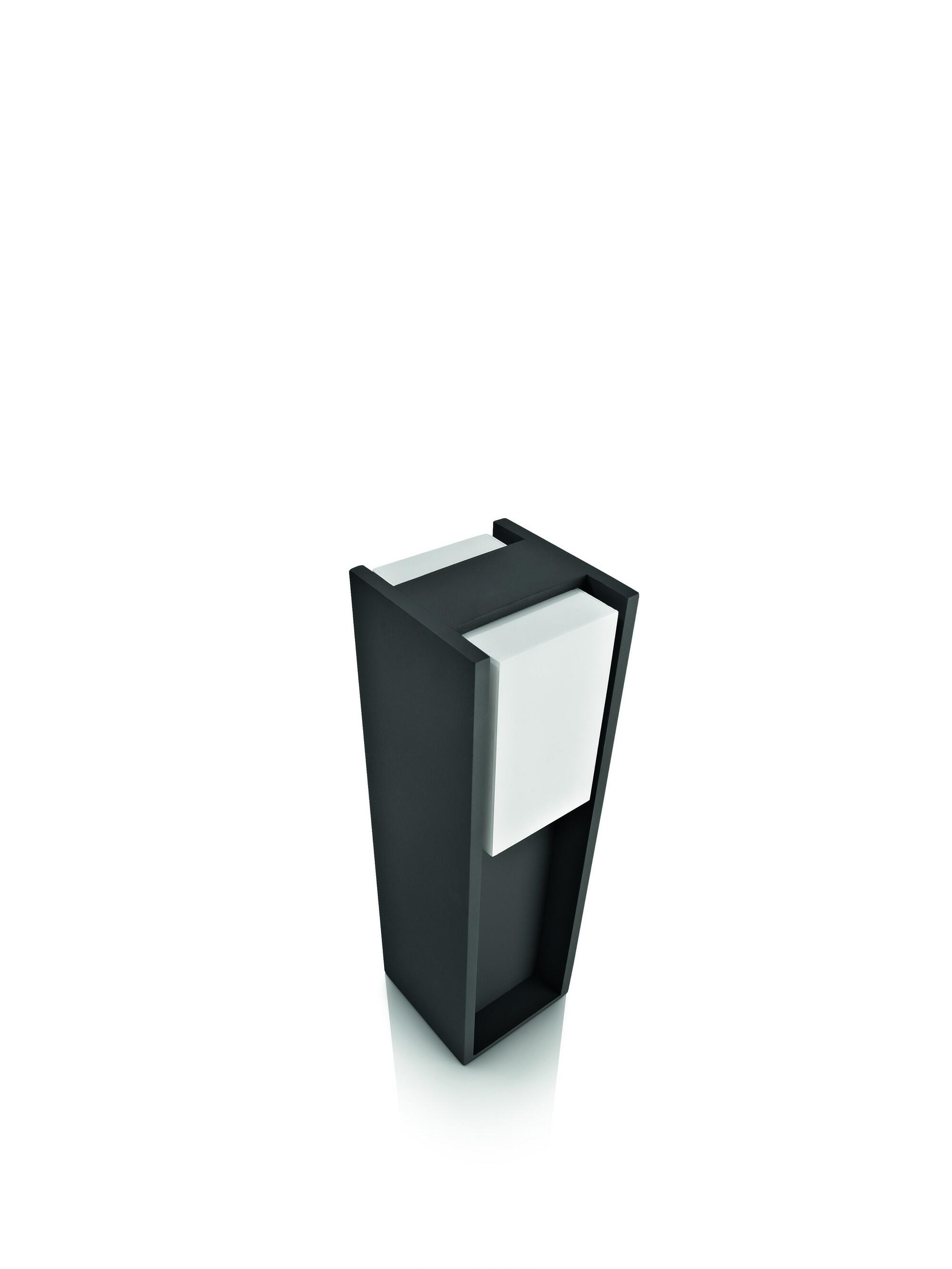 Baliza de jardín exterior E27 Philips 40.2 cm negro resistencia IP44 - 9