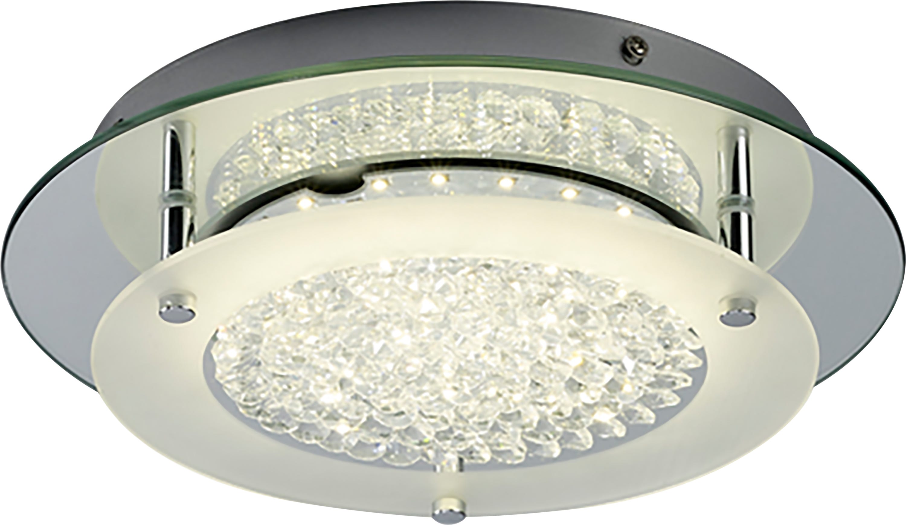 Plafón Creta Módulo LED lm gris / plata 45 cm | Leroy Merlin