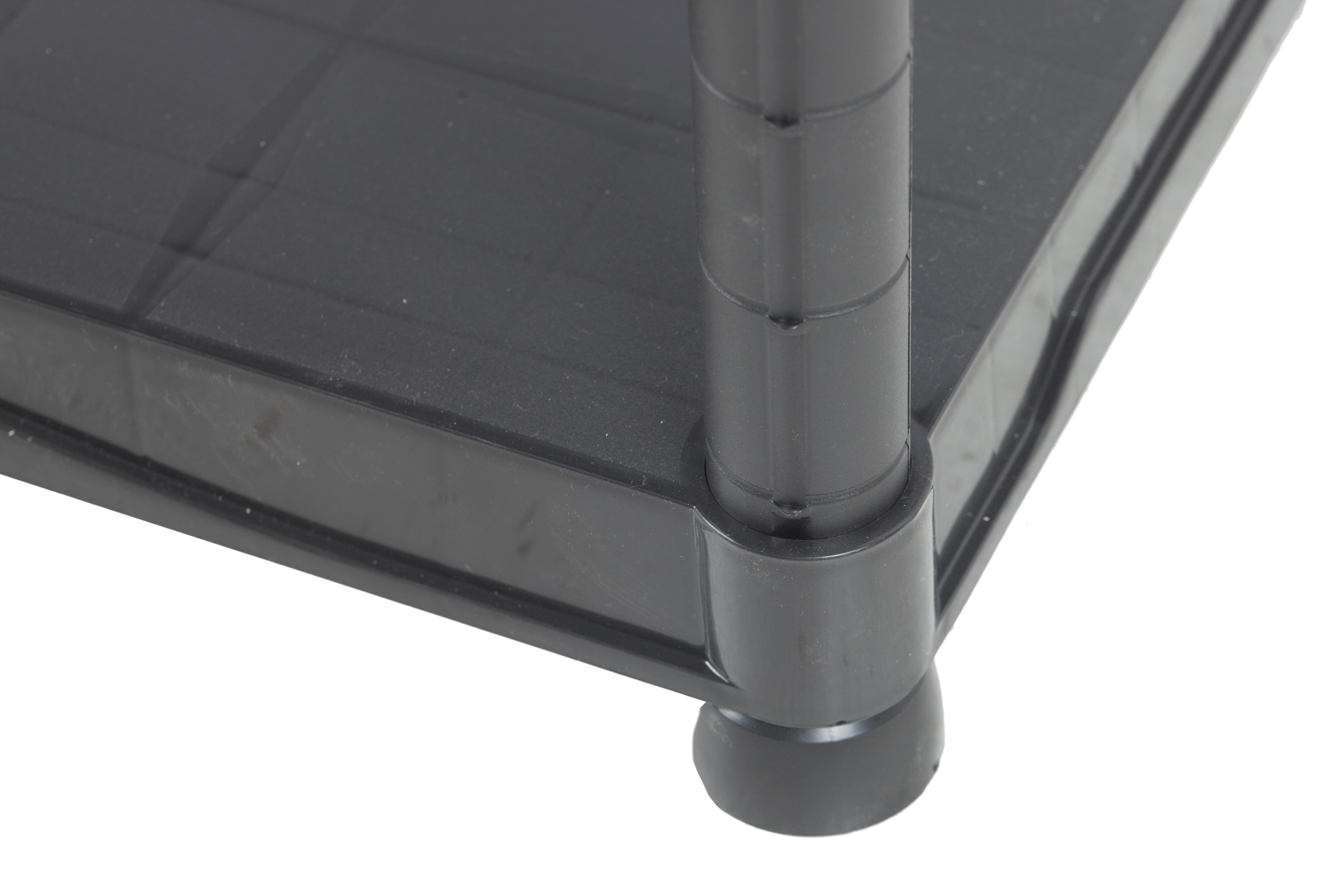 Estante em PVC preto 5 prateleiras 180x90x40 cm 200 kg Tayg Home - 20