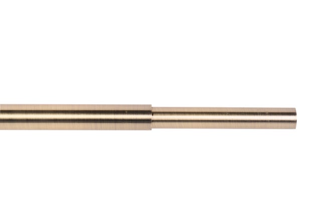 Barra para cortina acero color bronce brillante Neoclassic INSPIRE diámetro 20 mm extensible 120-210 cm