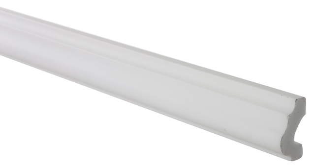 Moldura collarin de poliestireno crudo 40x20 mm x 2,0 m (ancho x grueso x largo)