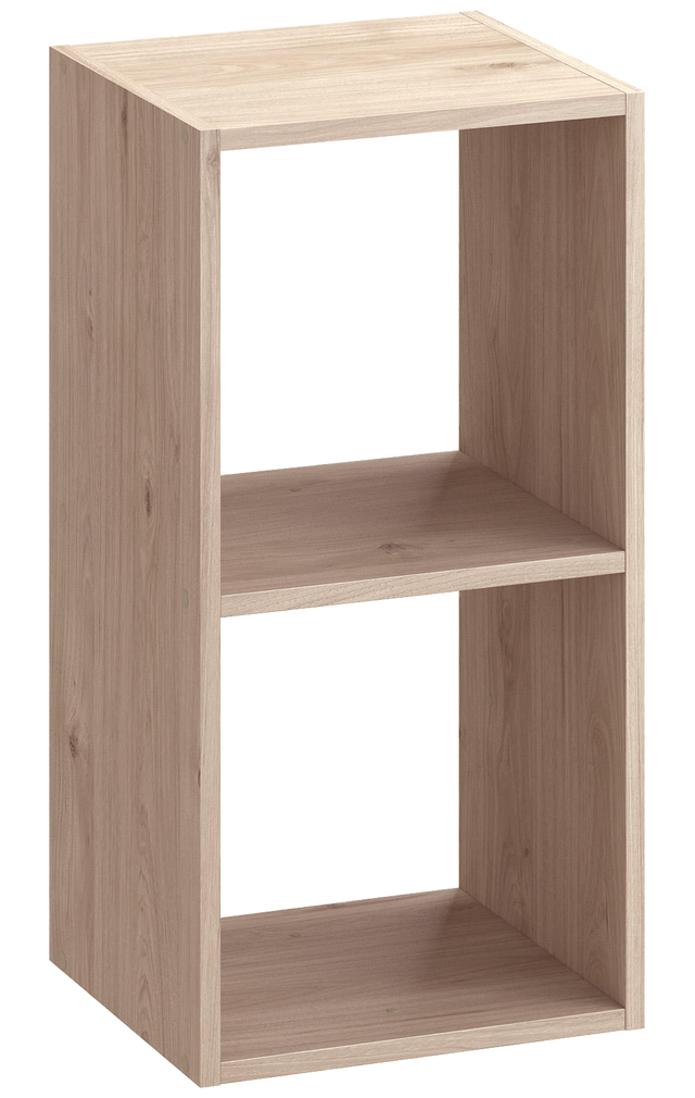 Estantería SPACEO KUB 2 cubos roble 70.4x36x31.7cm