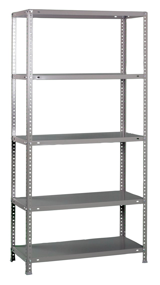 Estante metálica cinza 5 prateleiras 80x30x180 cm 100 kg Simonrack