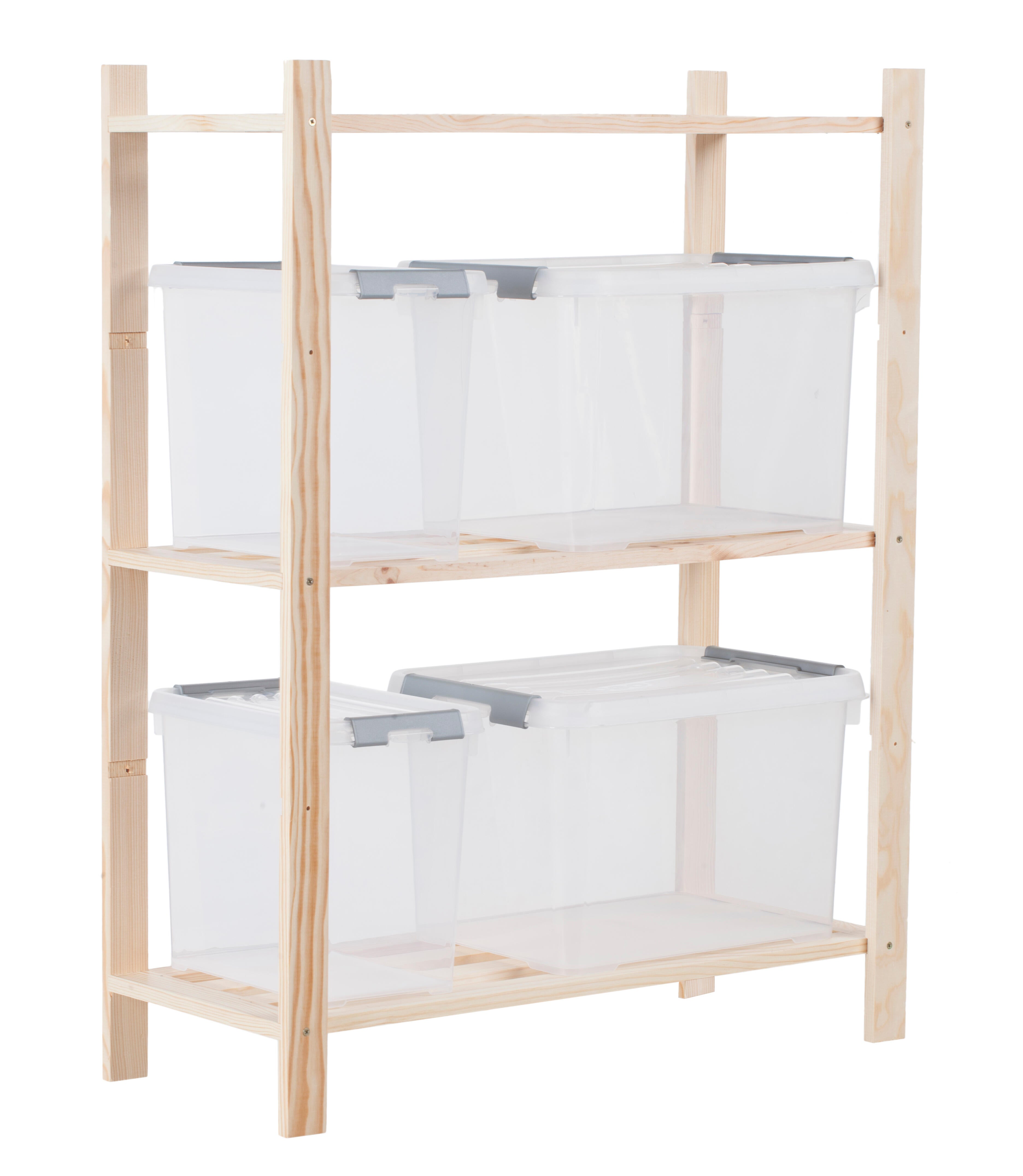 Estante de pinho 3 prateleiras 70x30x94 cm 30 kg - 13