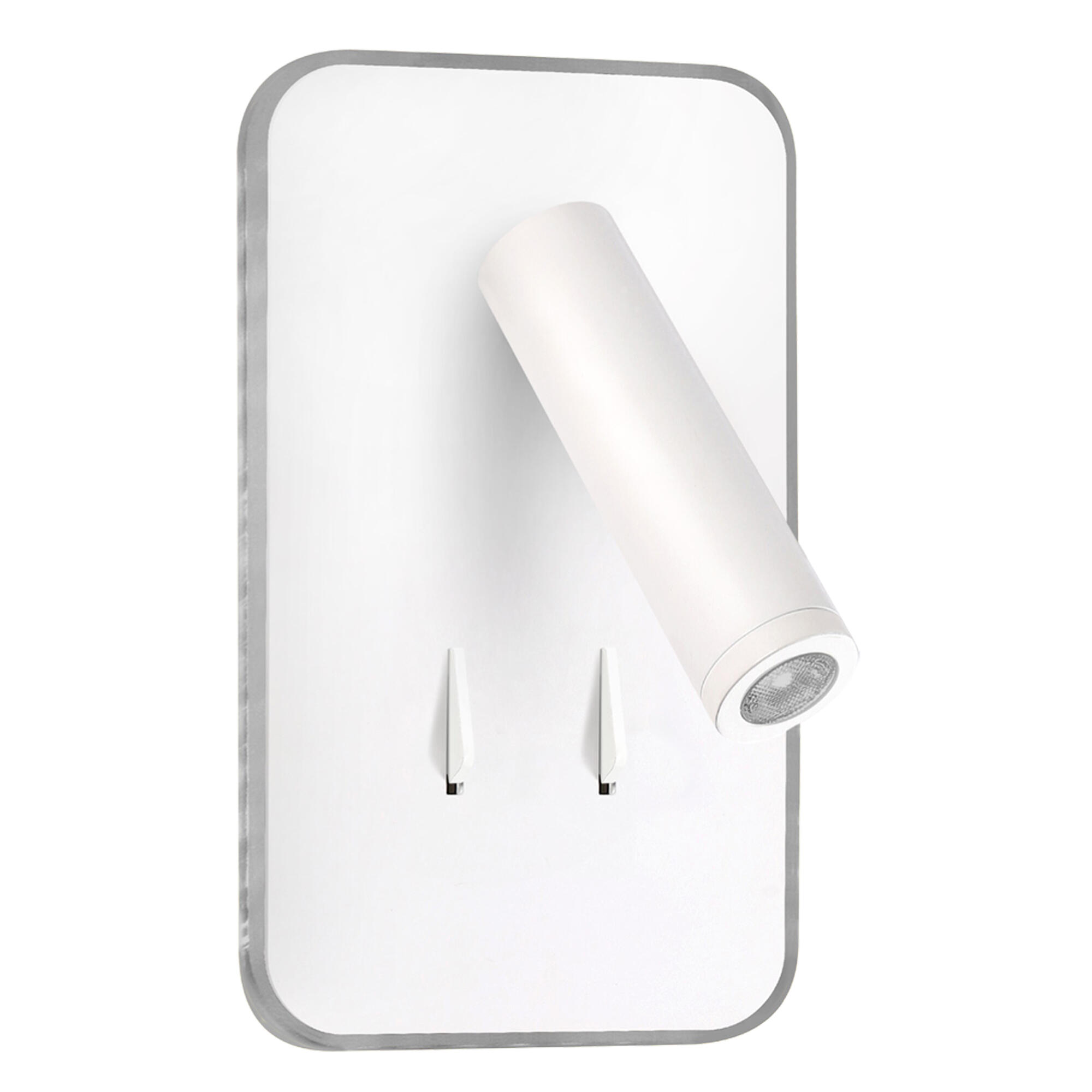 Aplique LED Geria, 11W+3W, 1210+330LM, 3000k, 2 interruptores, metal, blanco - 5