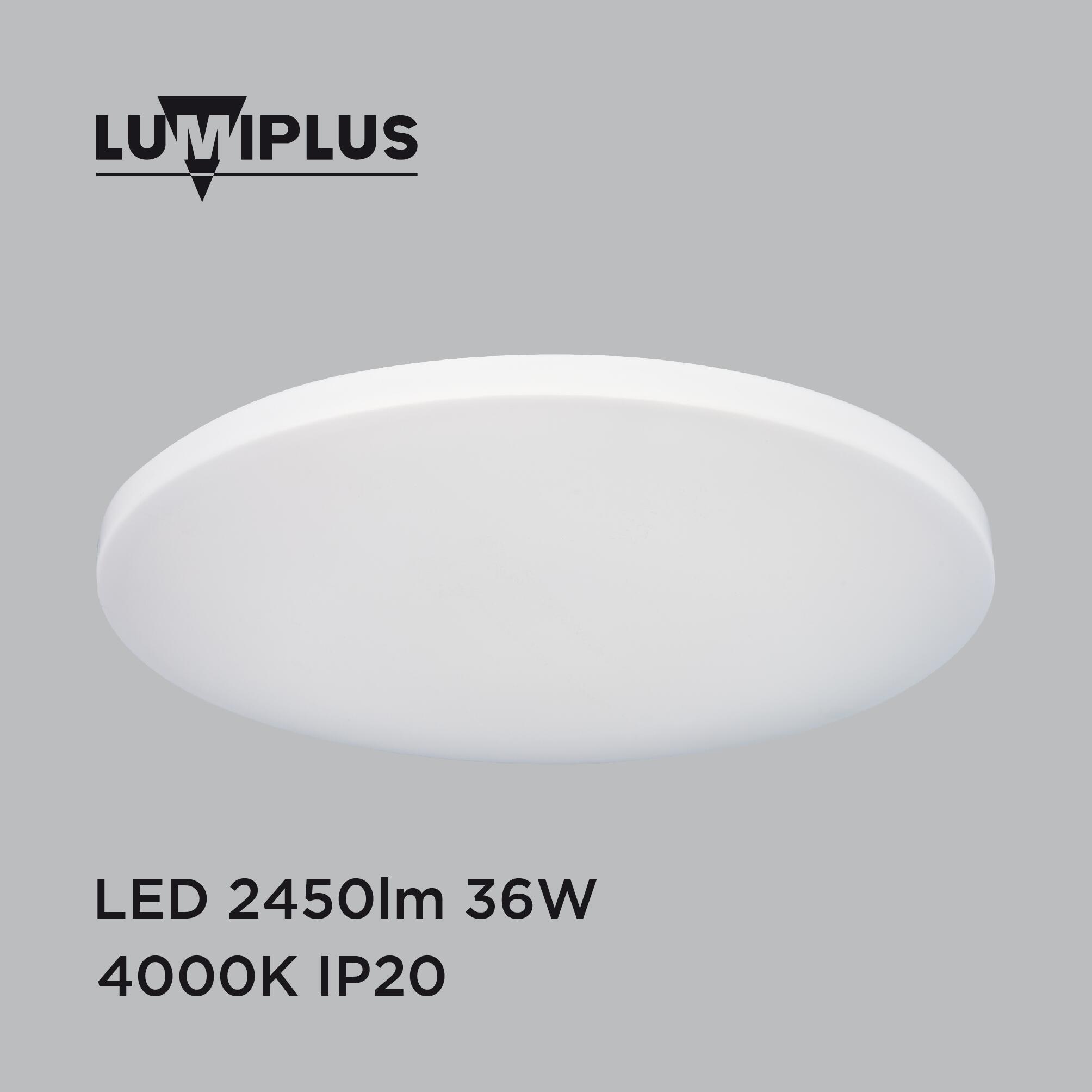 Plafón LED redondo blanco Eros pantalla bronce 2450 lm blanco neutro (4000K) ø38 cm IP20 - 4