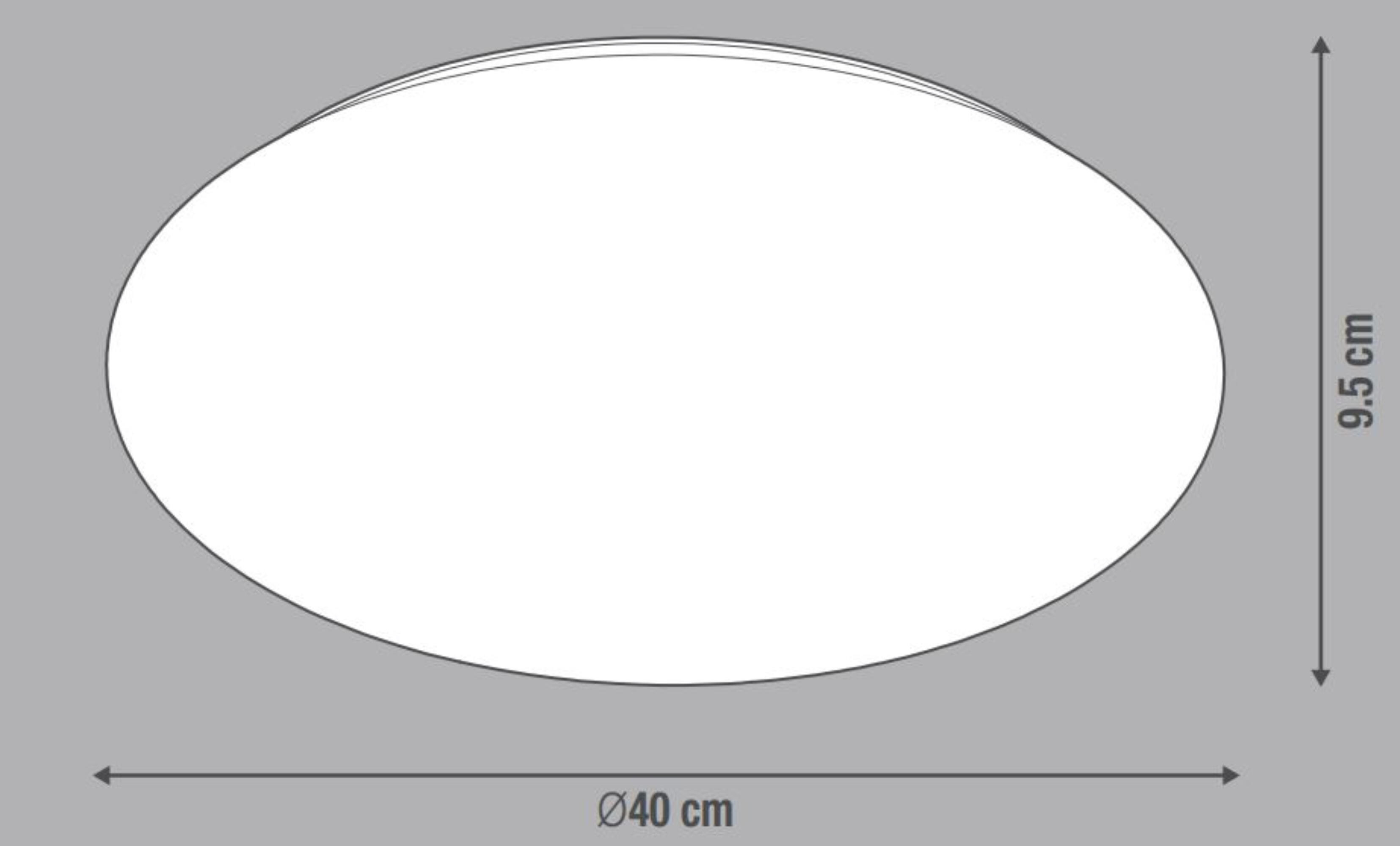Plafonnier, essentiel plastique blanc module led INSPIRE Modica starry D.40 cm - 6