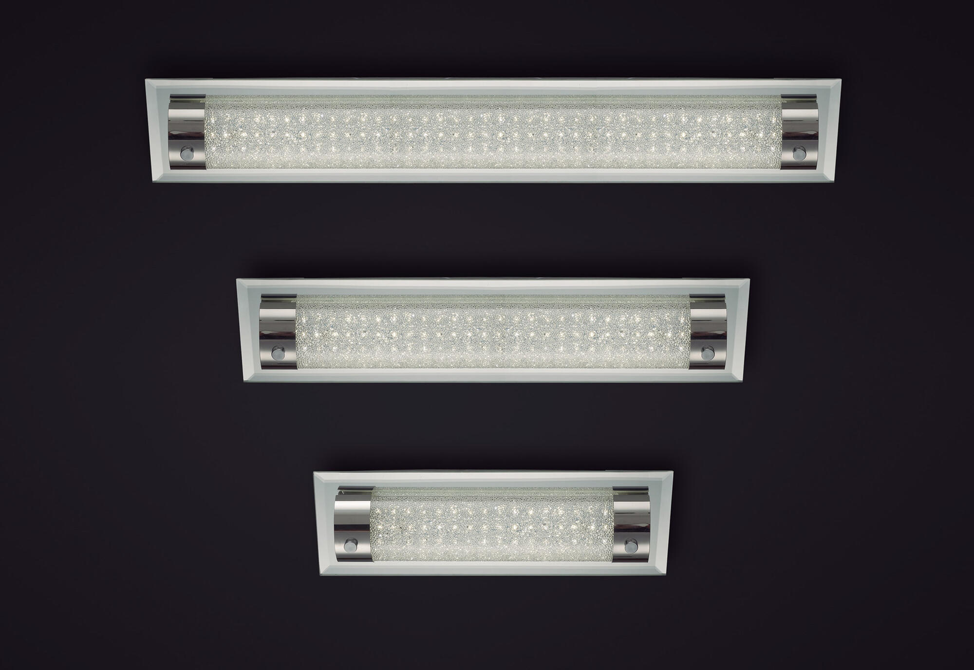 Aplique LED Tube, 8W, 680LM, 4000K, hierro y cristal, 7.5x30cm, cromo - 4