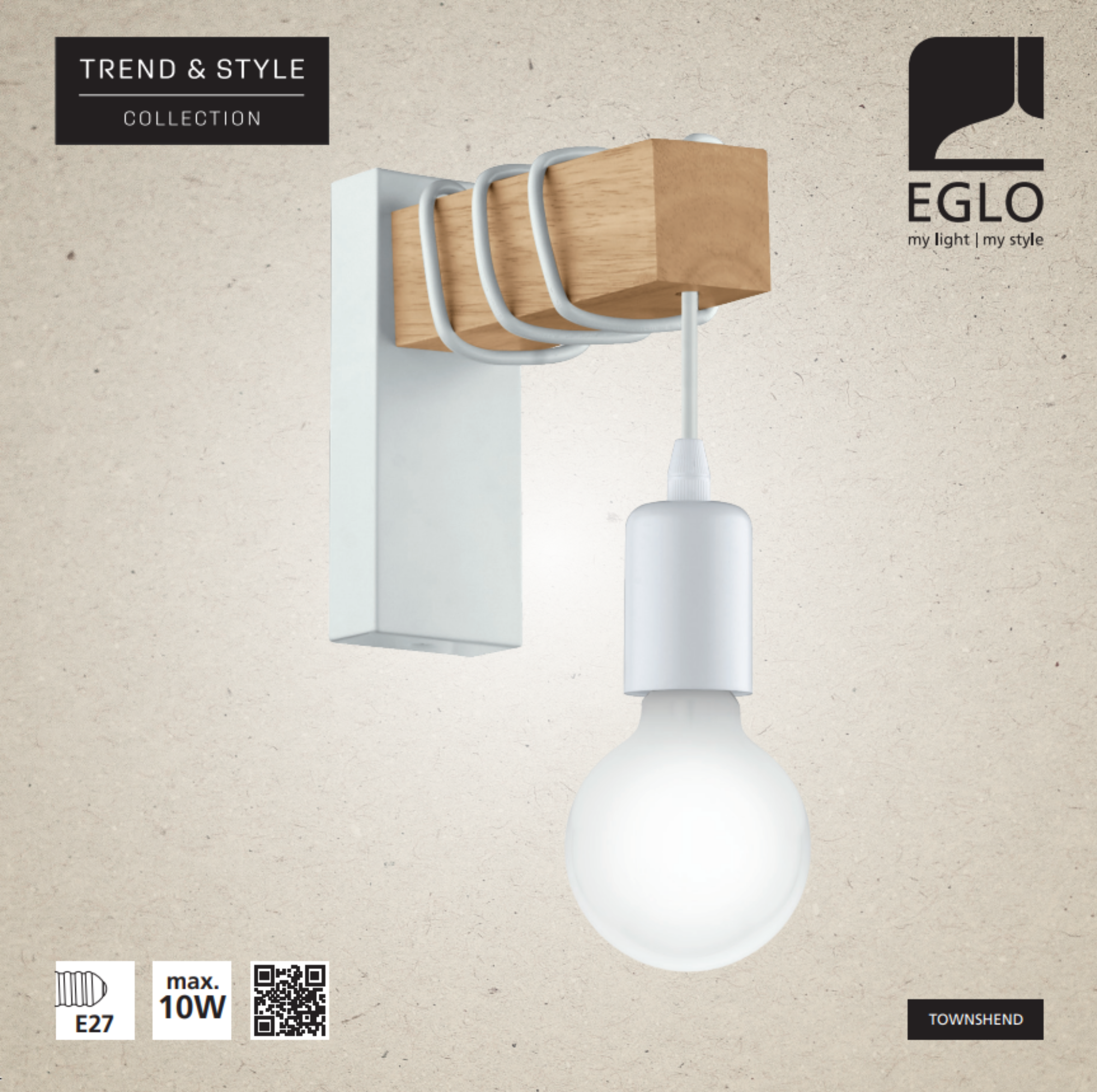 Aplique TOWNSHEND MADEIRA BRANCO - 6