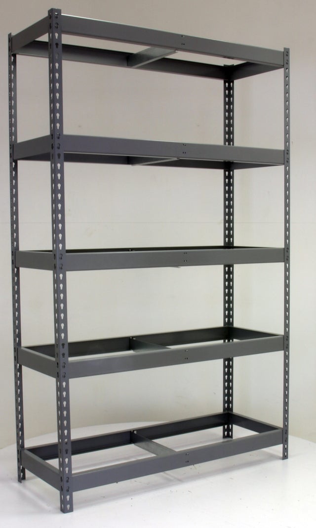 Estante metálica cinza 5 prateleiras 120x60x200 cm 400 kg Simonrack