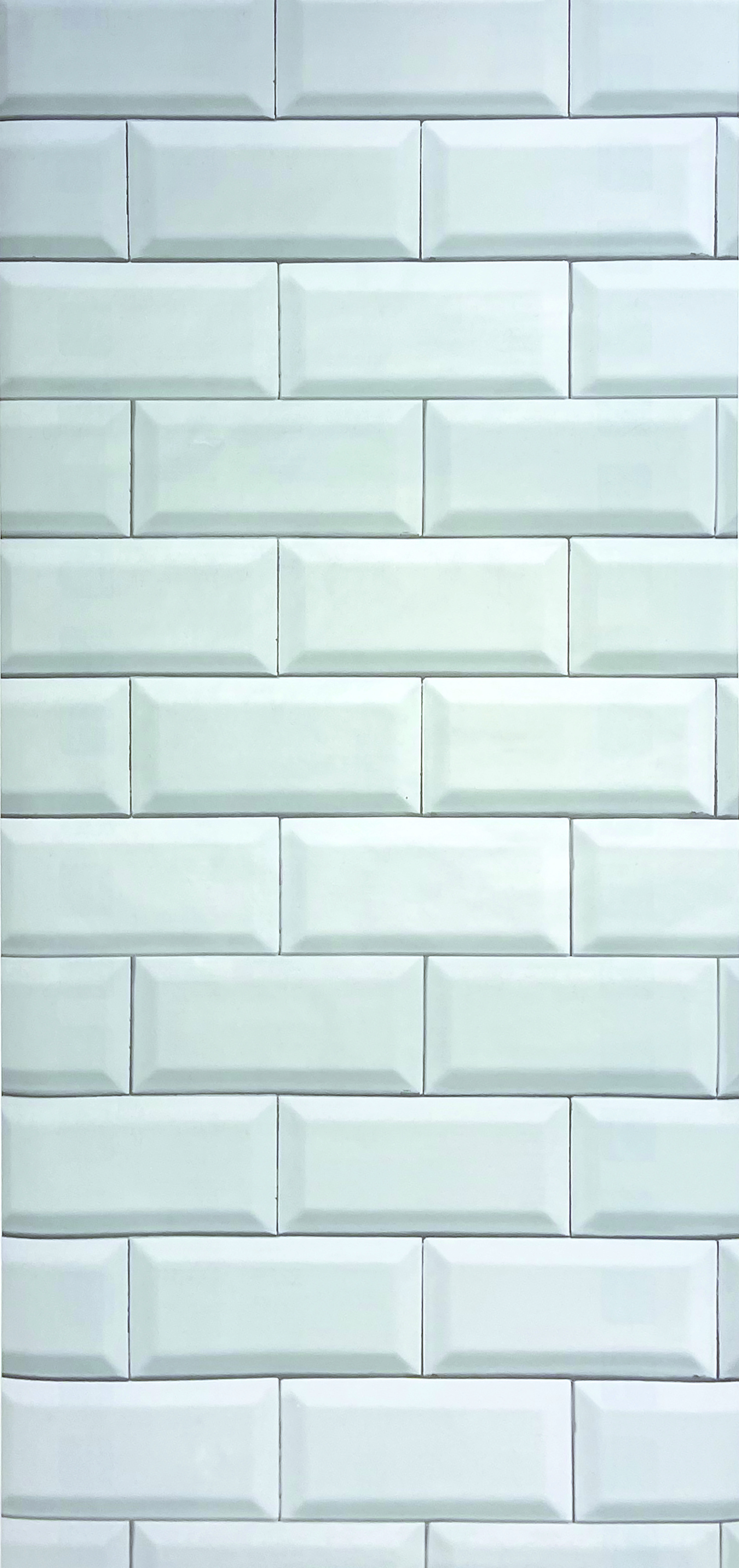 Revestimiento adhesivo mural blanco bevel de0.45 x 2m