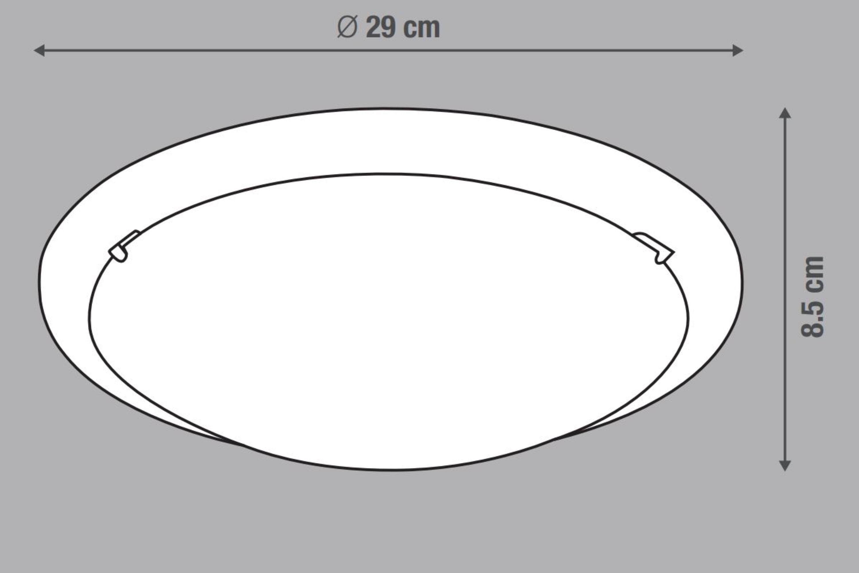 Plafonnier 1xe27, essentiel INSPIRE Iceberg D.29 cm - 2