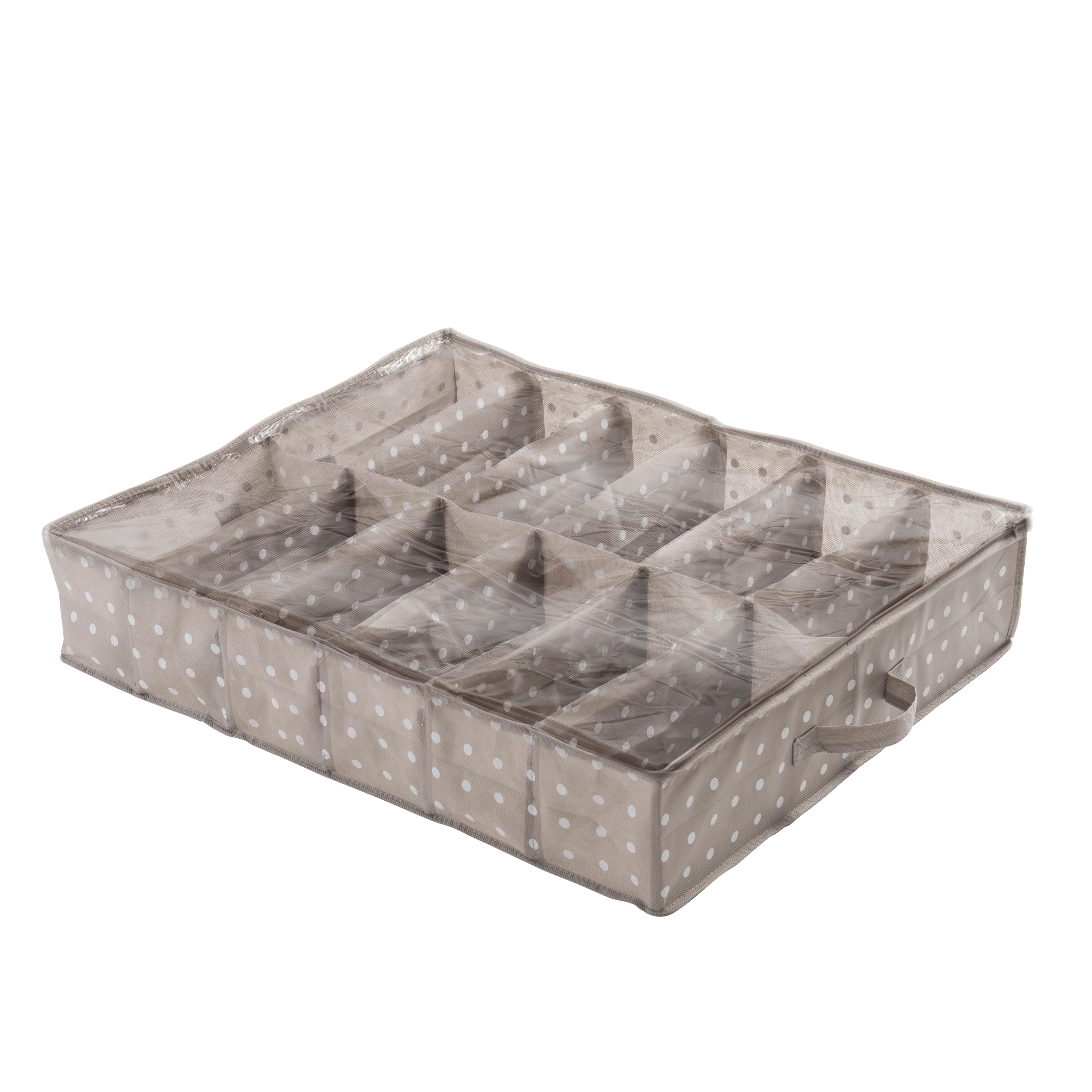 Bajo cama con 12 huecos de 15x76x60 cm
