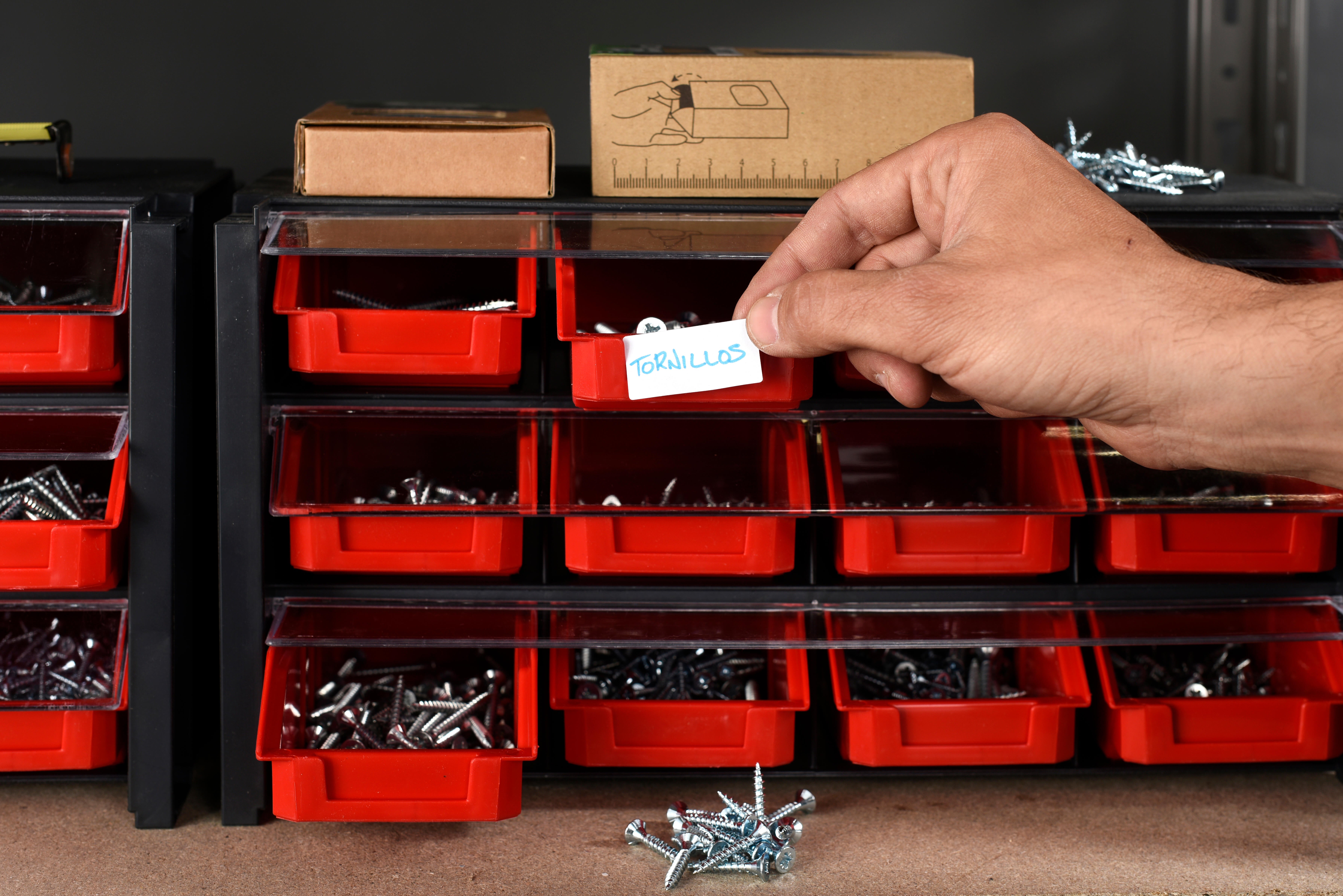 Módulo organizador empilhável com 12 divisões 19x36x17 cm Tayg - 12