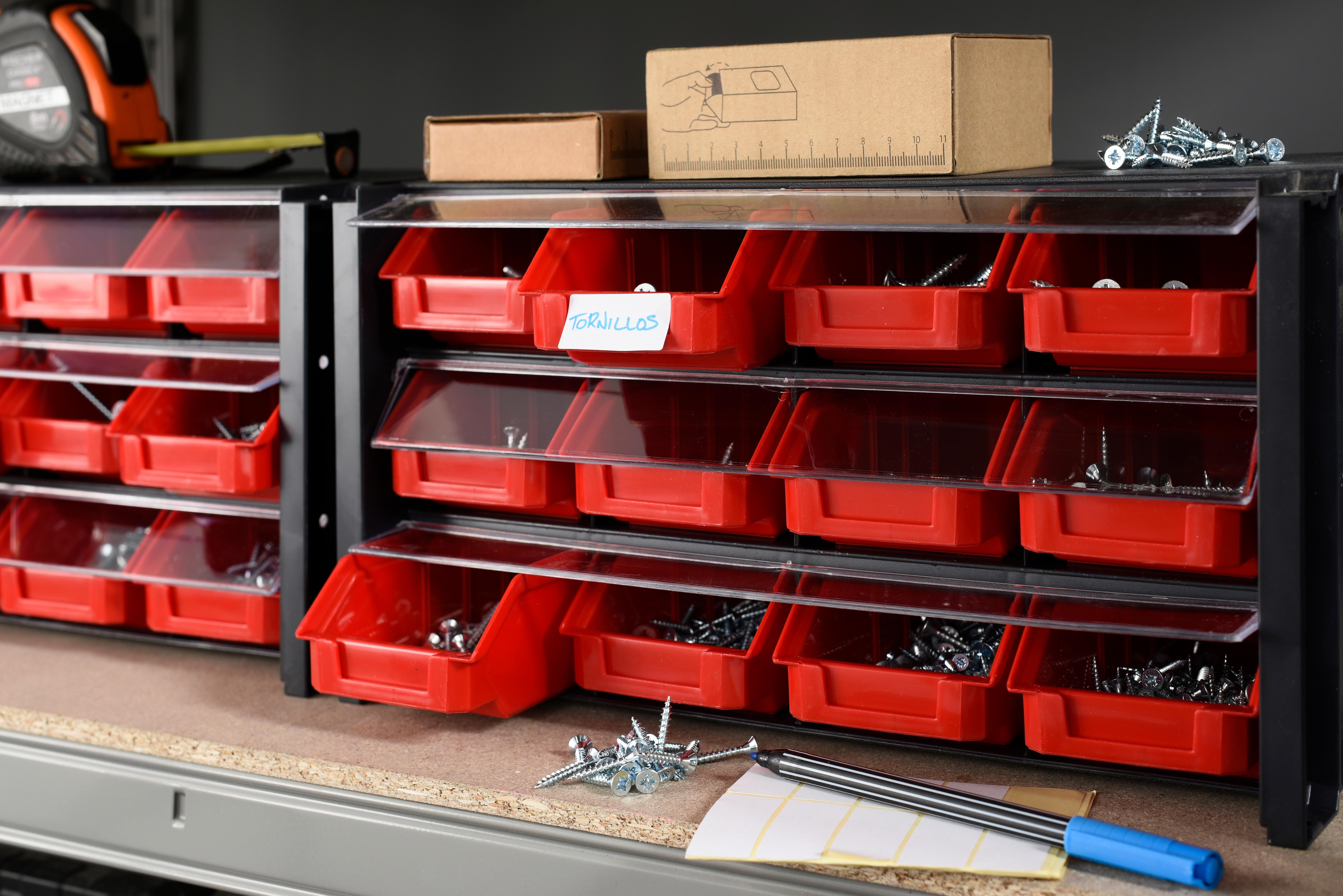 Módulo organizador empilhável com 12 divisões 19x36x17 cm Tayg - 14