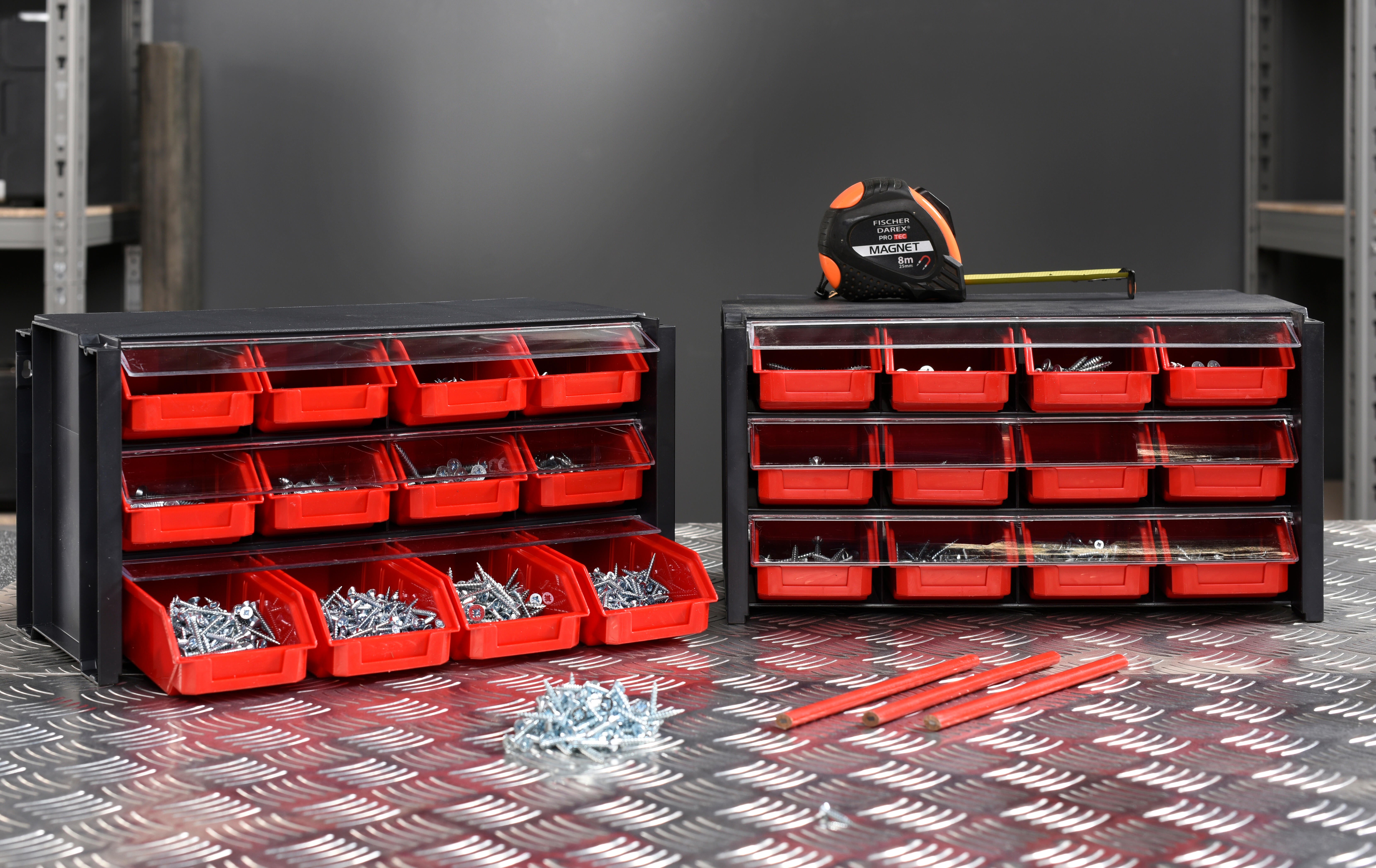 Módulo organizador empilhável com 12 divisões 19x36x17 cm Tayg - 7