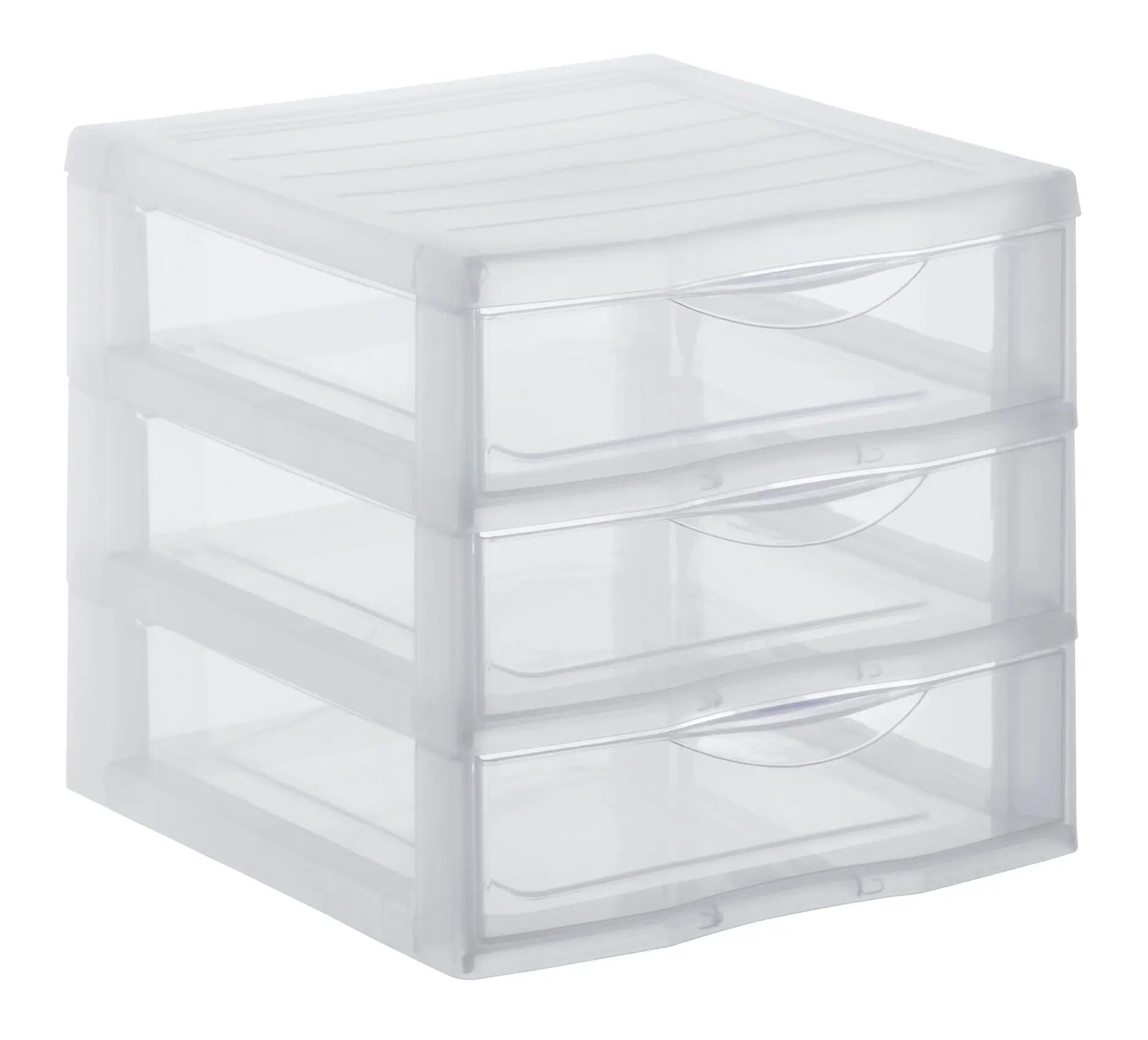 Bloco de gavetas ORGAMIX TRANSPARENTE 17X21X18 CM - 5