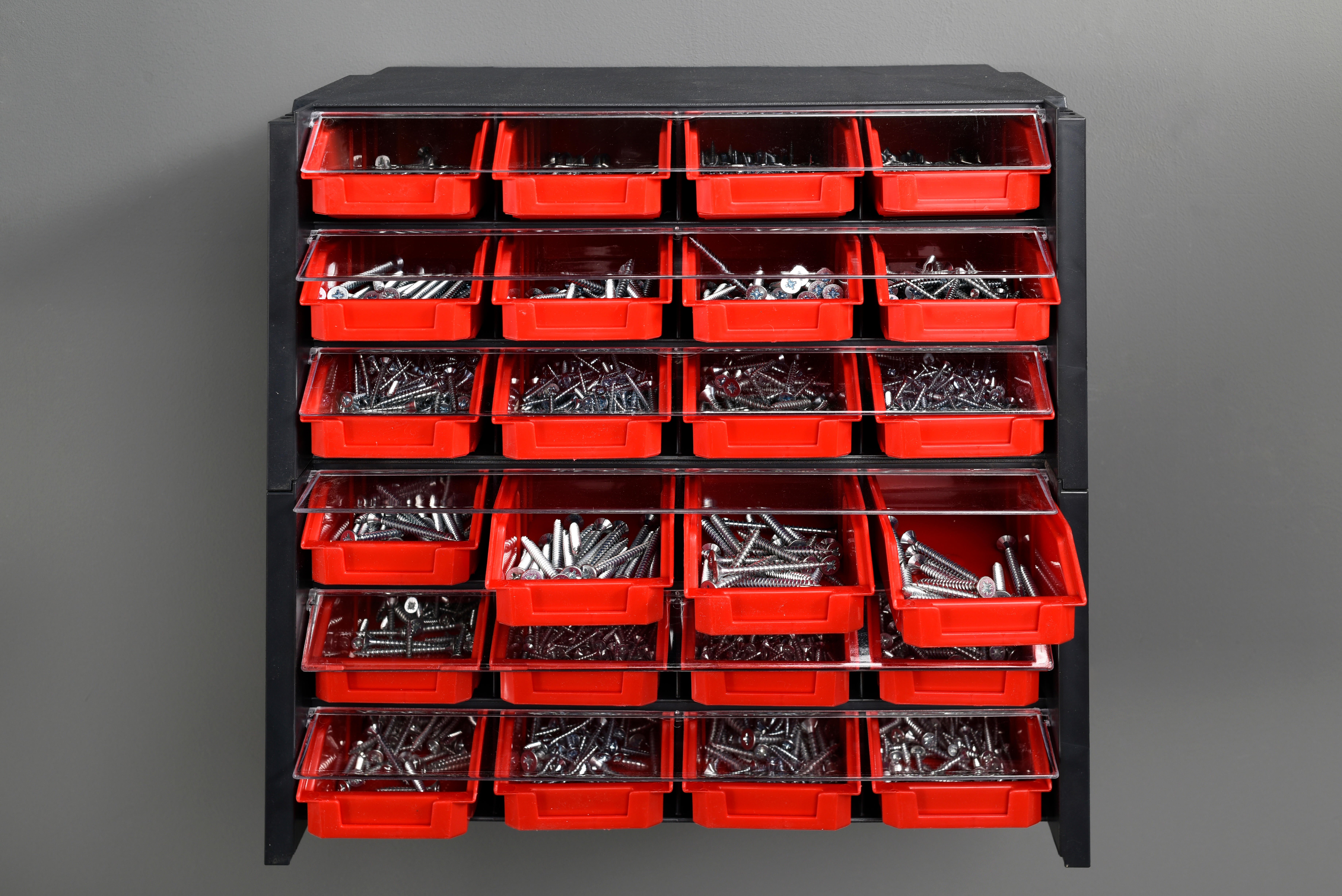 Organizador de tornillos tuercas rack para organizar pernos clavos garaje  taller